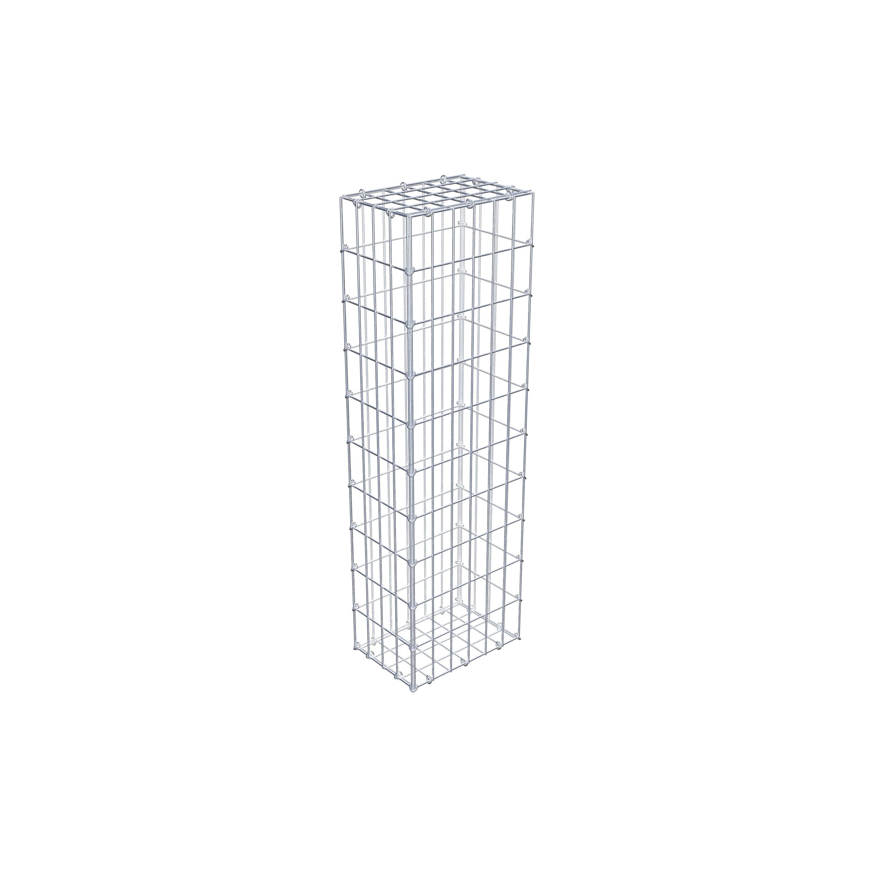 Gabion 100 cm x 20 cm x 30 cm (L x H x D), mesh size 5 cm x 10 cm, C-ring