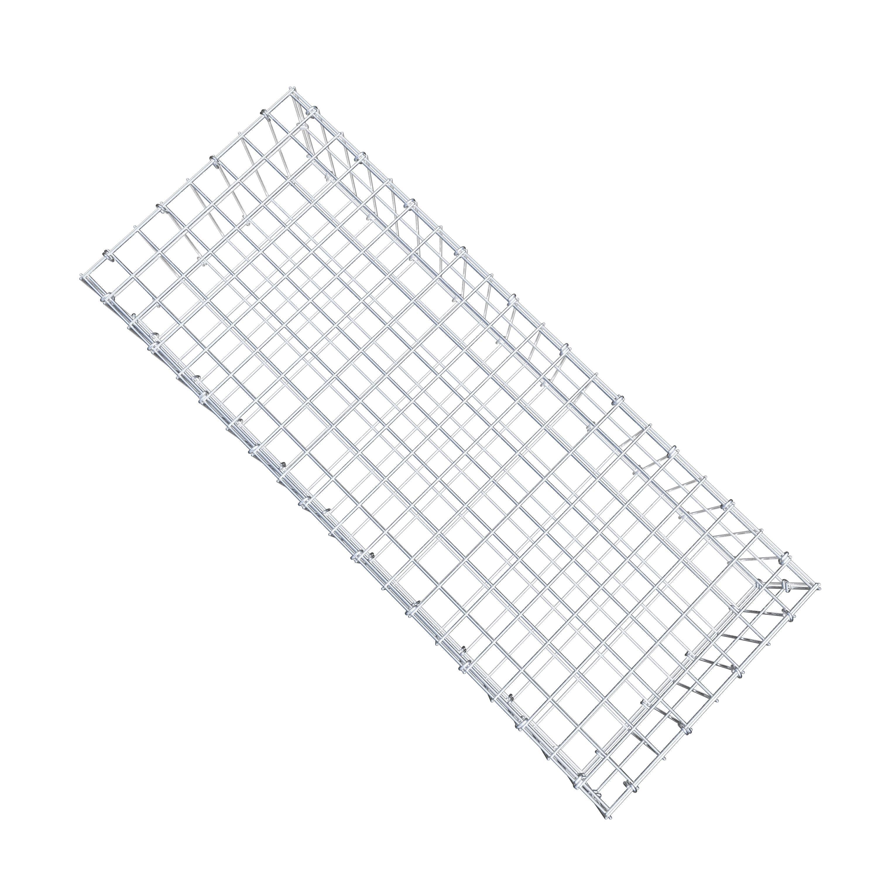 Gabion 100 cm x 20 cm x 40 cm (L x H x D), mesh size 5 cm x 10 cm, C-ring