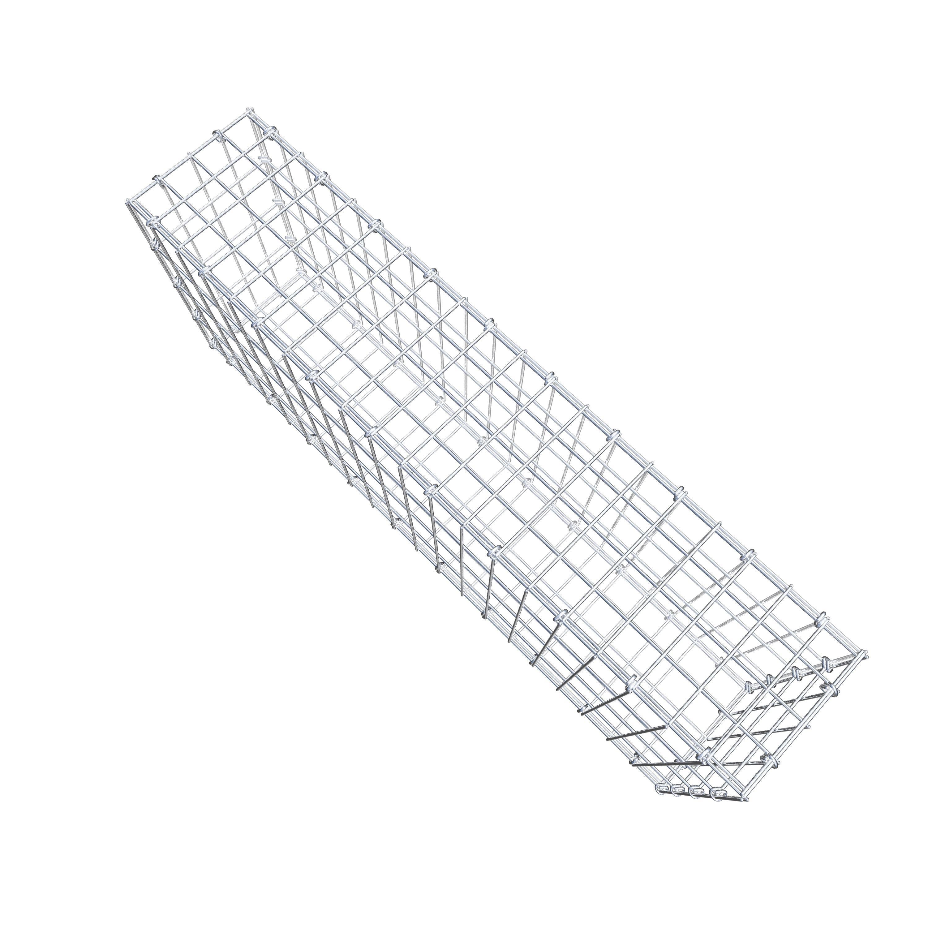 Gabion 100 cm x 40 cm x 20 cm (L x H x D), maskestørrelse 5 cm x 10 cm, C-ring