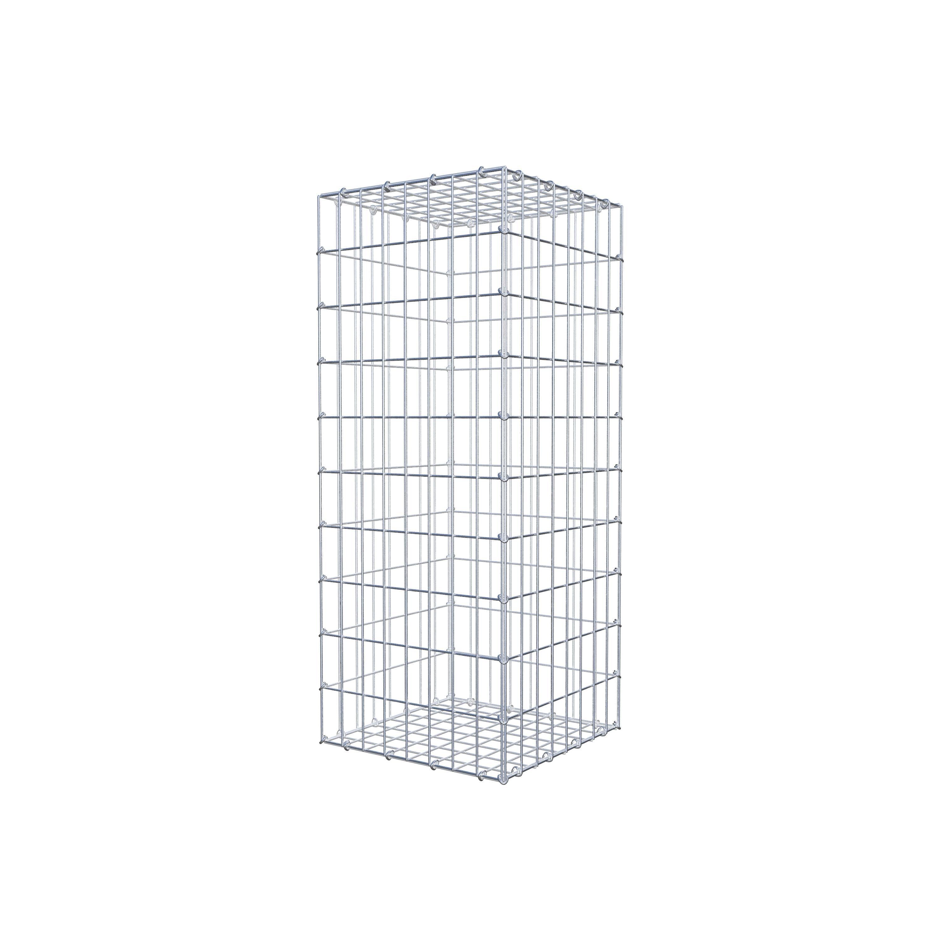 Gabion 100 cm x 40 cm x 40 cm (L x H x D), mesh size 5 cm x 10 cm, C-ring