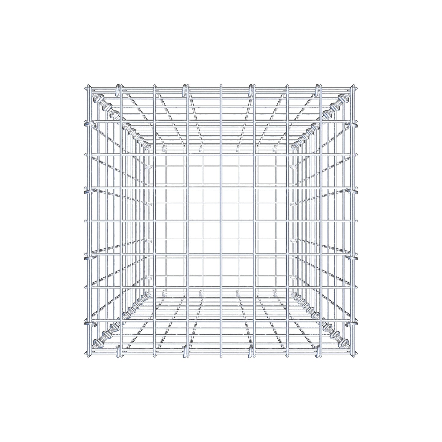 Gabion 100 cm x 40 cm x 40 cm (L x H x P), mailles 5 cm x 10 cm, anneau en C