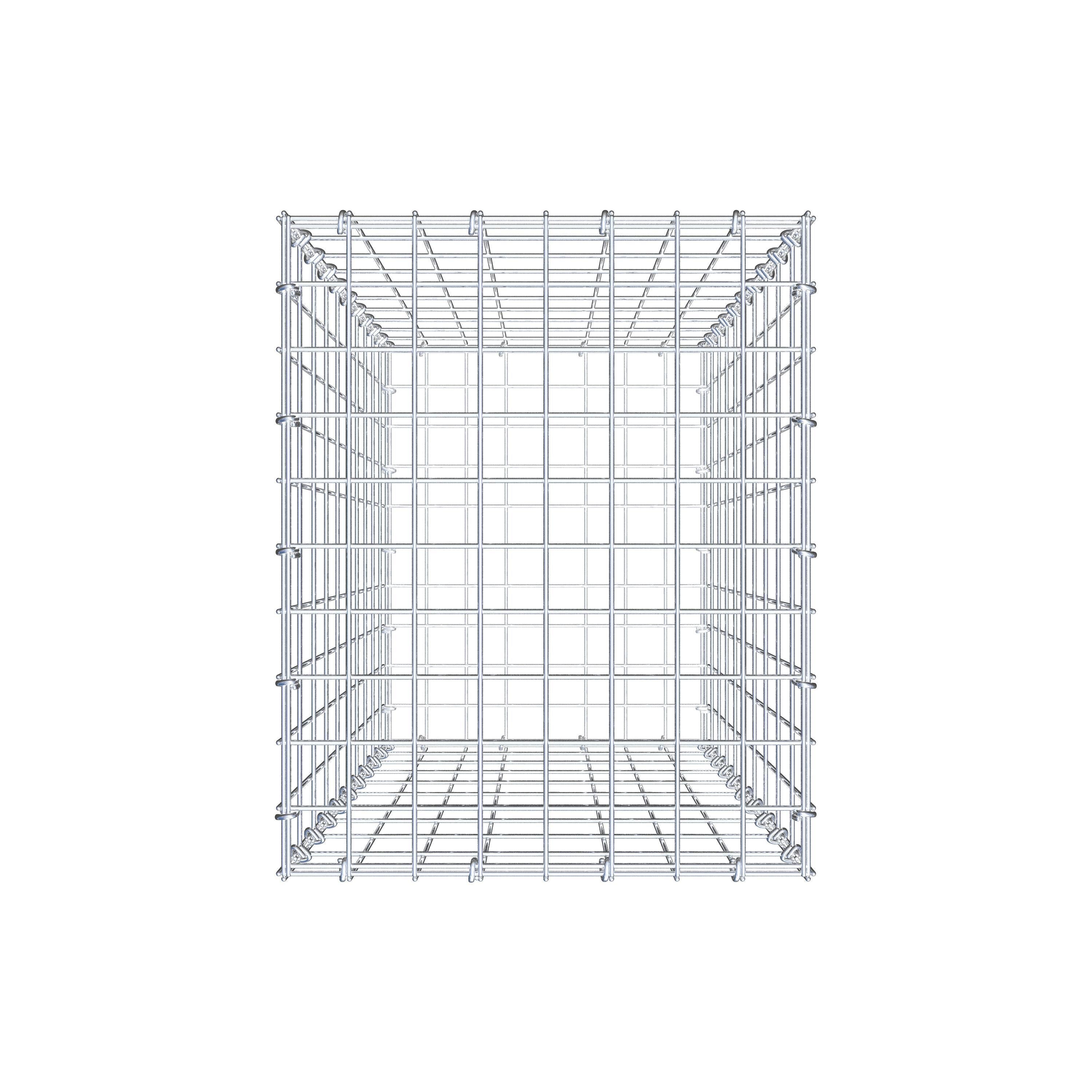 Gabion 100 cm x 40 cm x 50 cm (L x H x D), mesh size 5 cm x 10 cm, C-ring