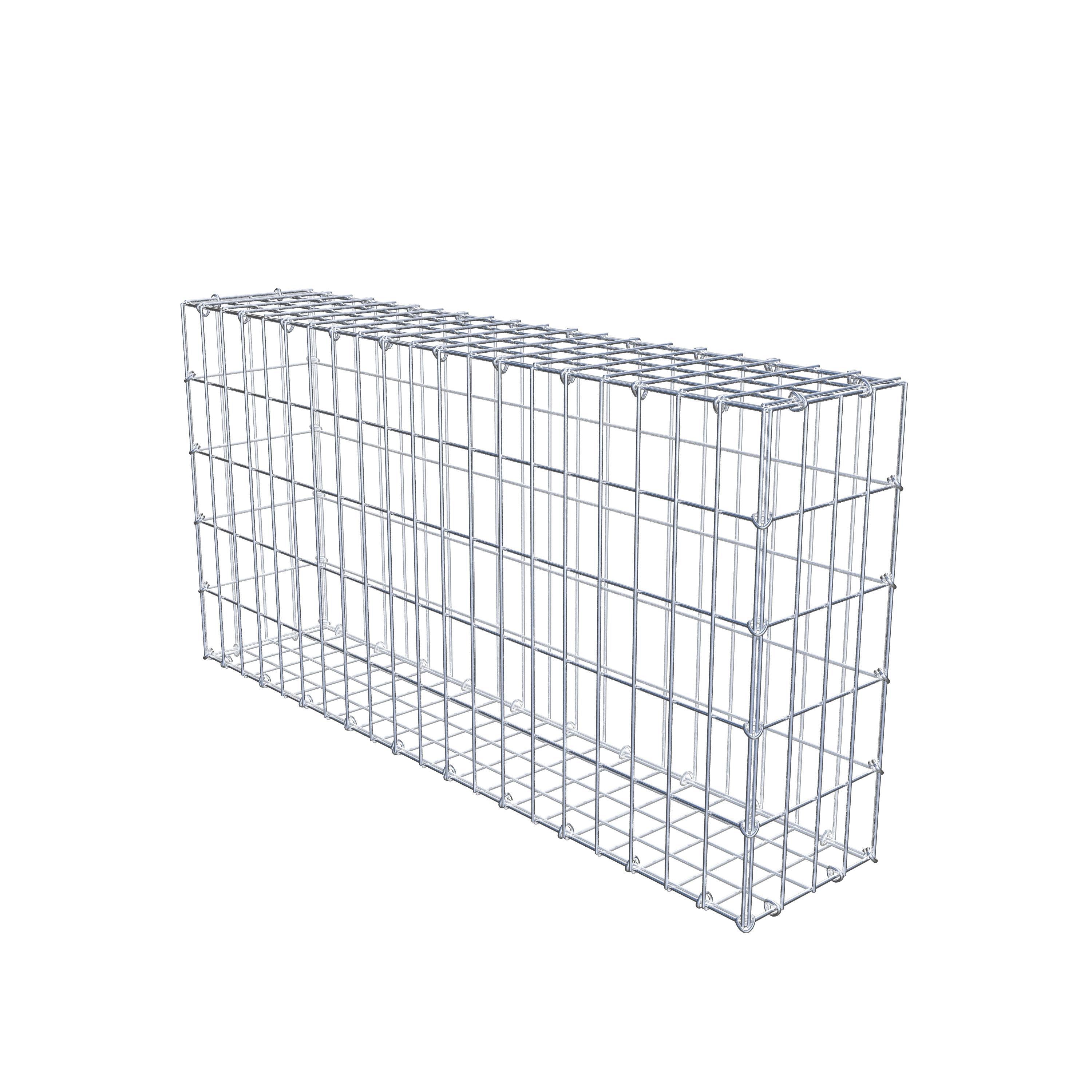 Gabion 100 cm x 50 cm x 20 cm (L x H x D), mesh size 5 cm x 10 cm, C-ring