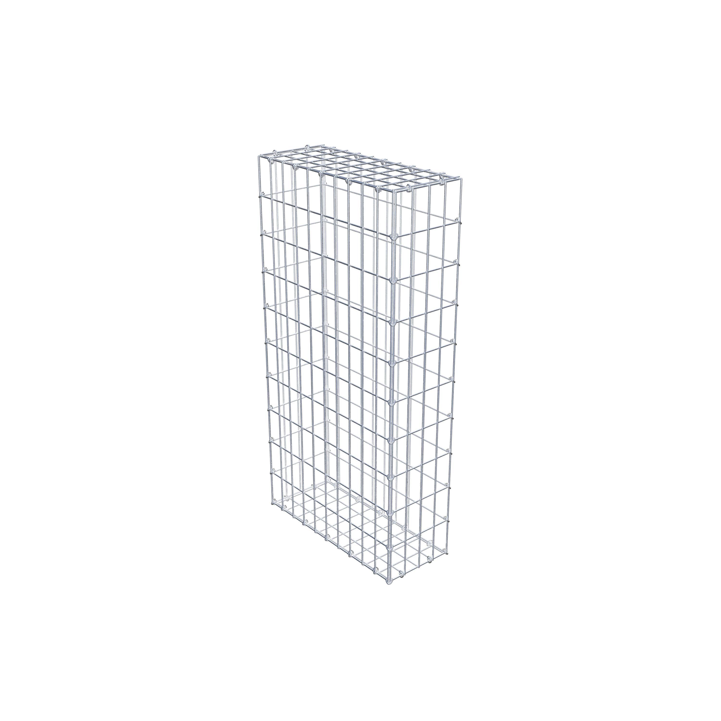 Gabion 100 cm x 50 cm x 20 cm (L x H x D), maskestørrelse 5 cm x 10 cm, C-ring