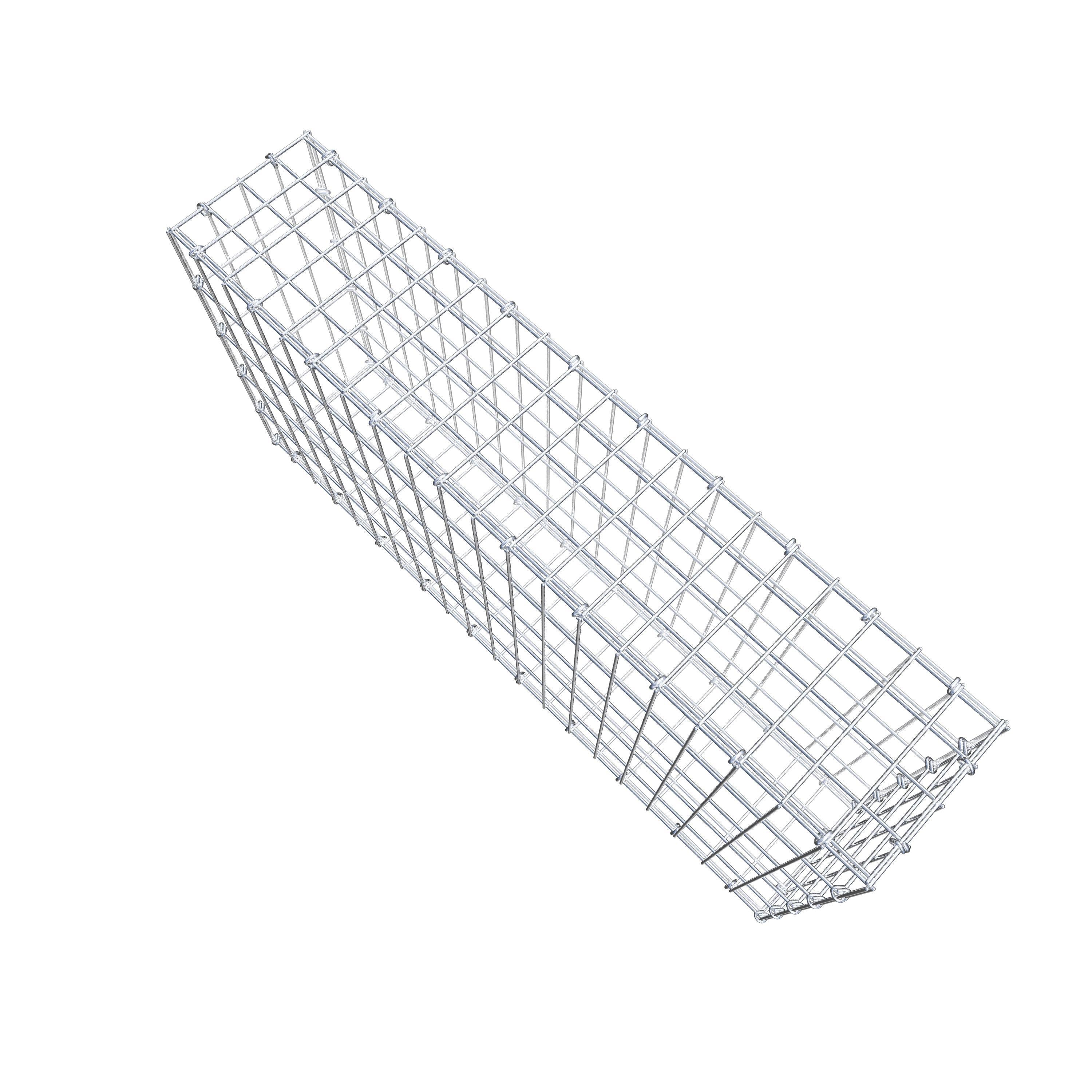 Gabion 100 cm x 50 cm x 20 cm (L x H x D), mesh size 5 cm x 10 cm, C-ring