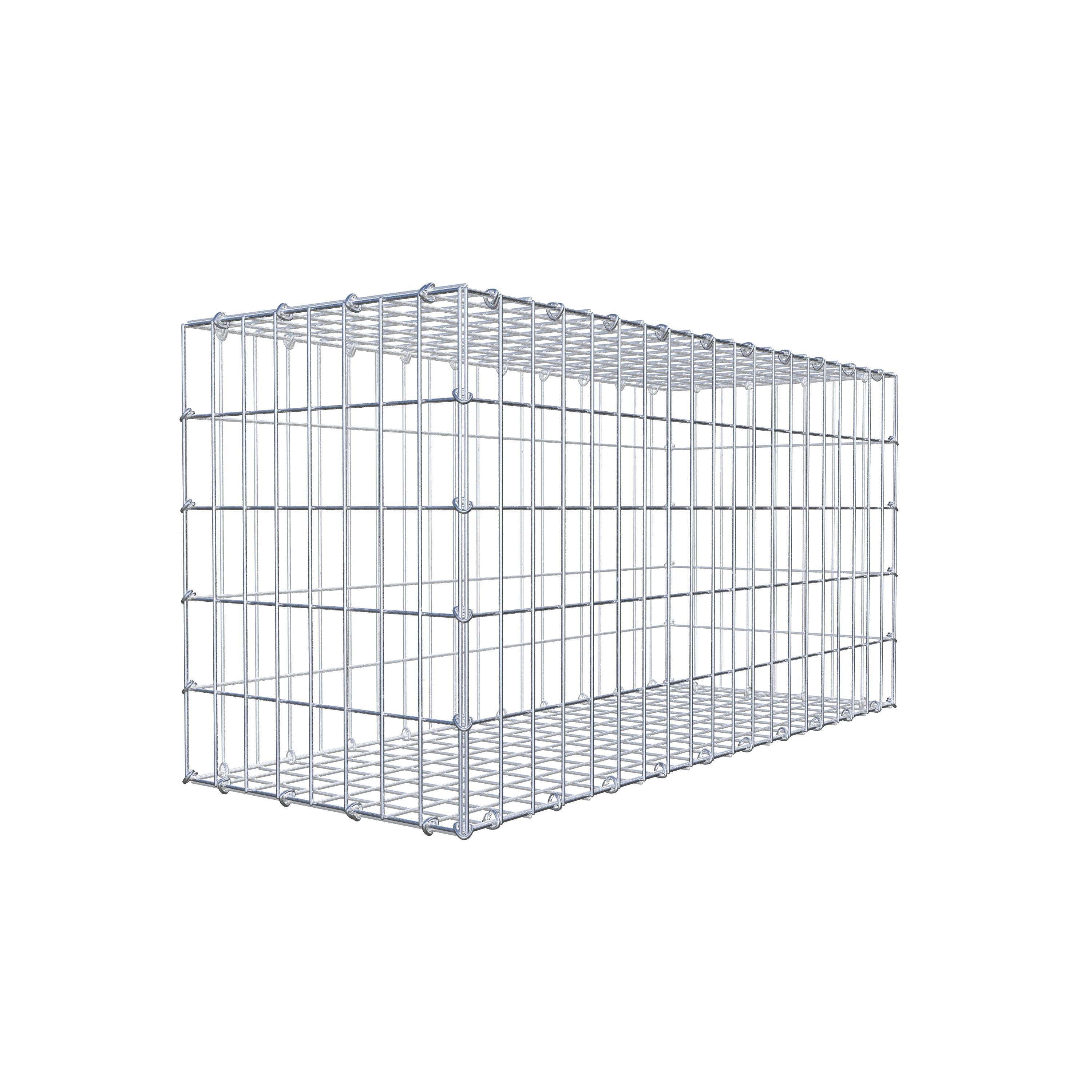 Gabion 100 cm x 50 cm x 40 cm (L x H x D), mesh size 5 cm x 10 cm, C-ring