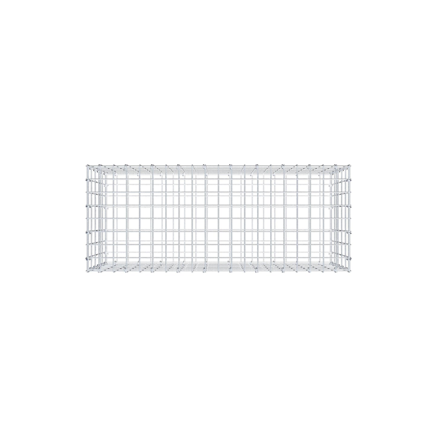 Gabione 100 cm x 50 cm x 40 cm (L x H x T), Maschenweite 5 cm x 10 cm, C-Ring