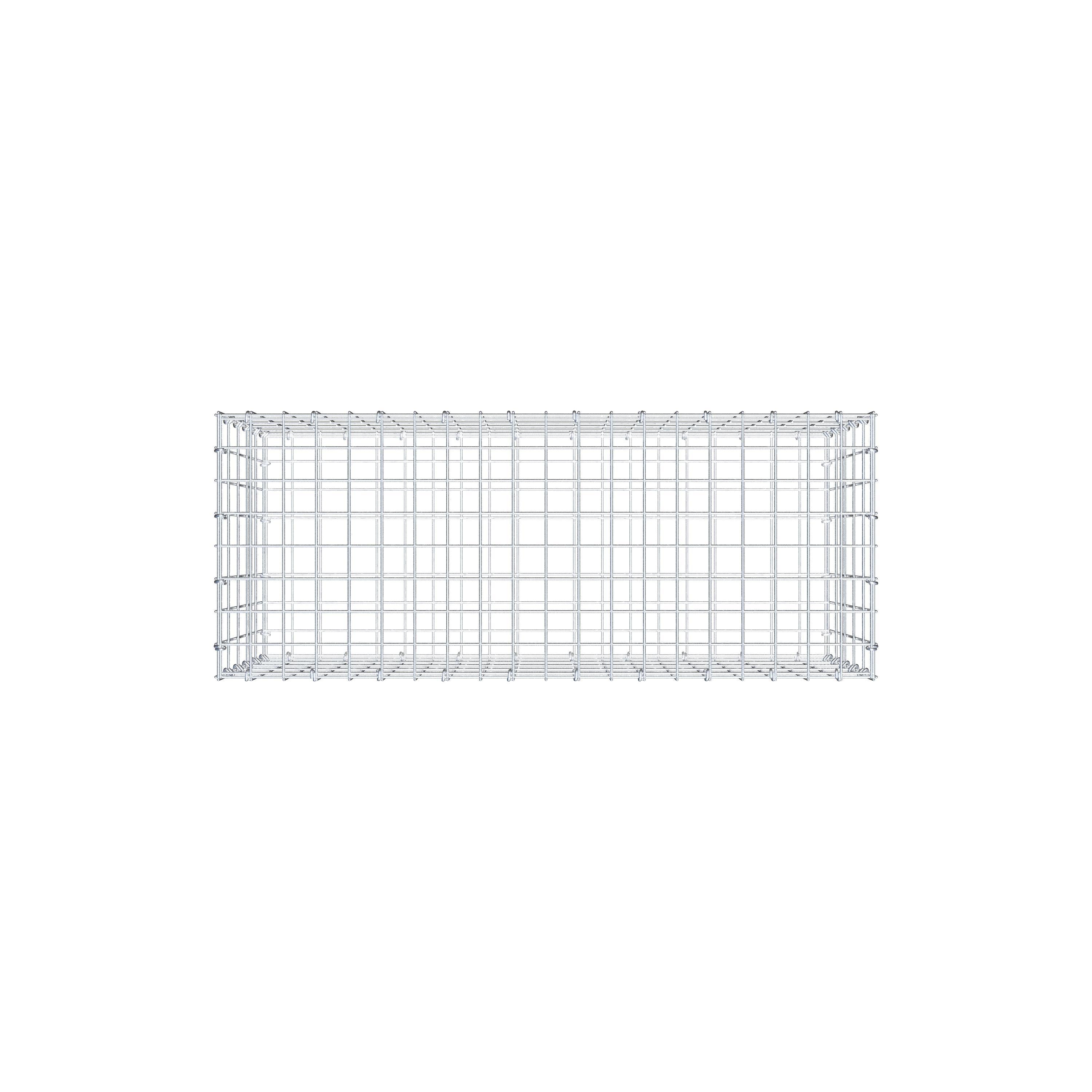 Gabion 100 cm x 50 cm x 40 cm (L x H x D), mesh size 5 cm x 10 cm, C-ring