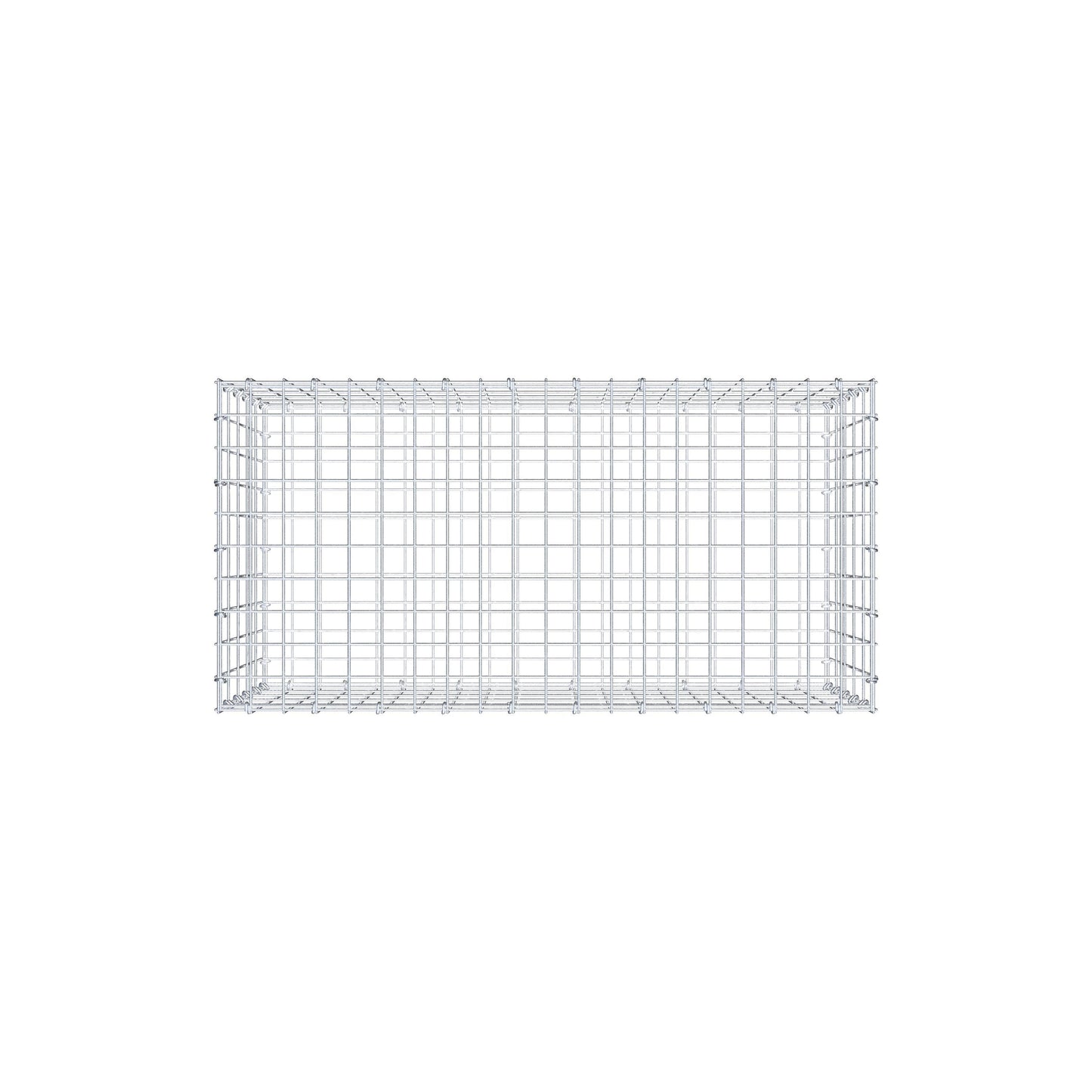 Gabion 100 cm x 50 cm x 50 cm (L x H x D), maskestørrelse 5 cm x 10 cm, C-ring