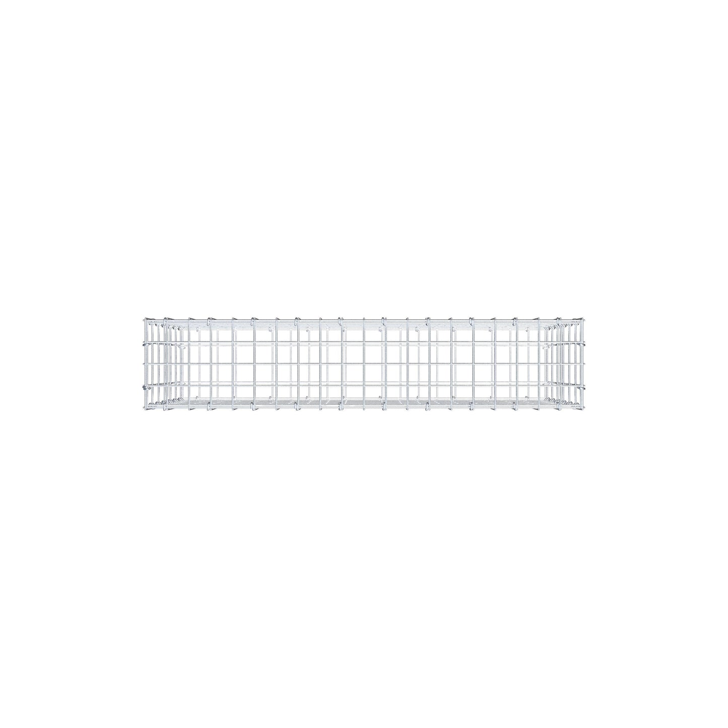 Gabion 100 cm x 60 cm x 20 cm (L x H x D), maskstorlek 5 cm x 10 cm, C-ring