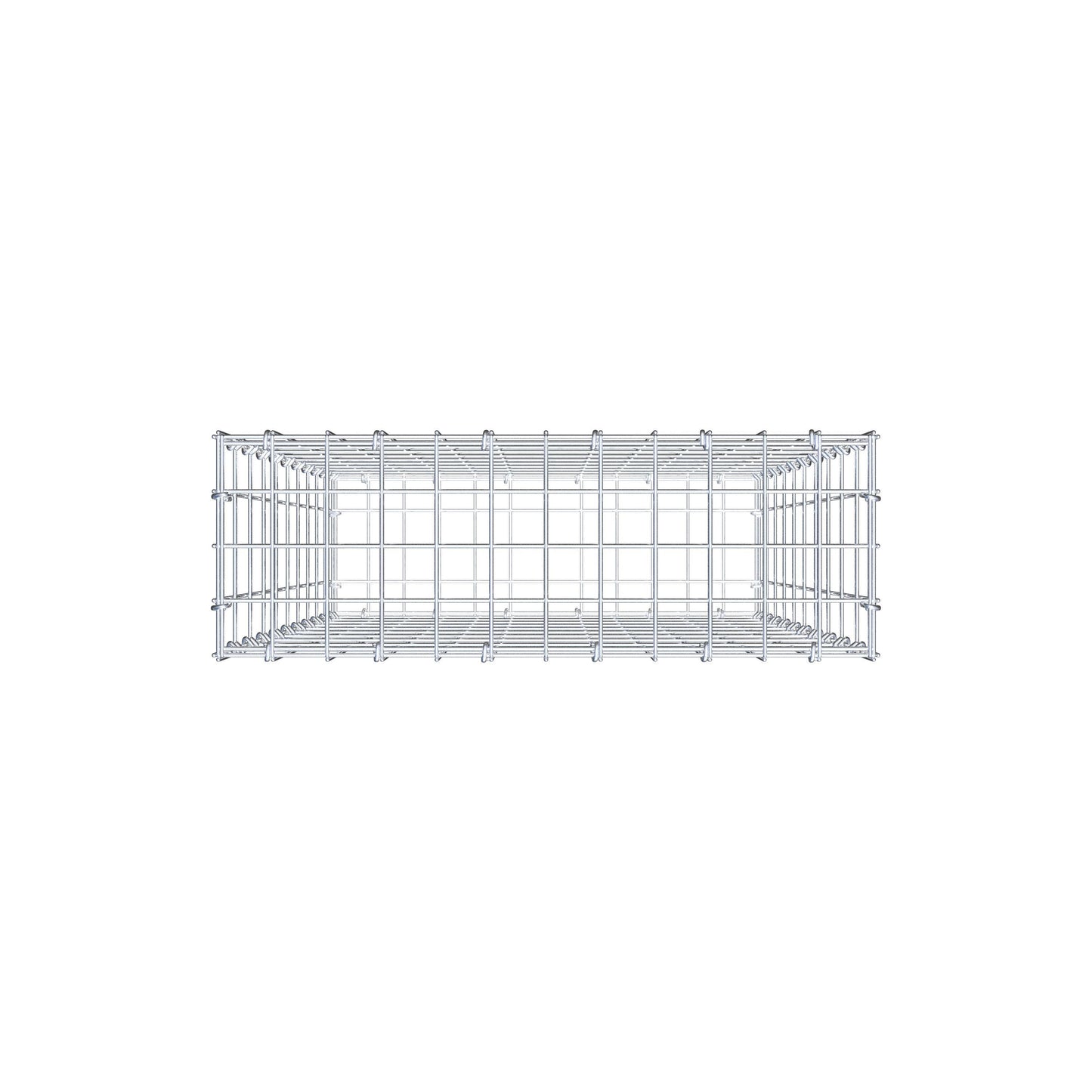 Gabion 100 cm x 60 cm x 20 cm (L x H x D), maskstorlek 5 cm x 10 cm, C-ring