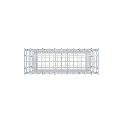 Gabion 100 cm x 60 cm x 20 cm (L x H x D), maskstorlek 5 cm x 10 cm, C-ring