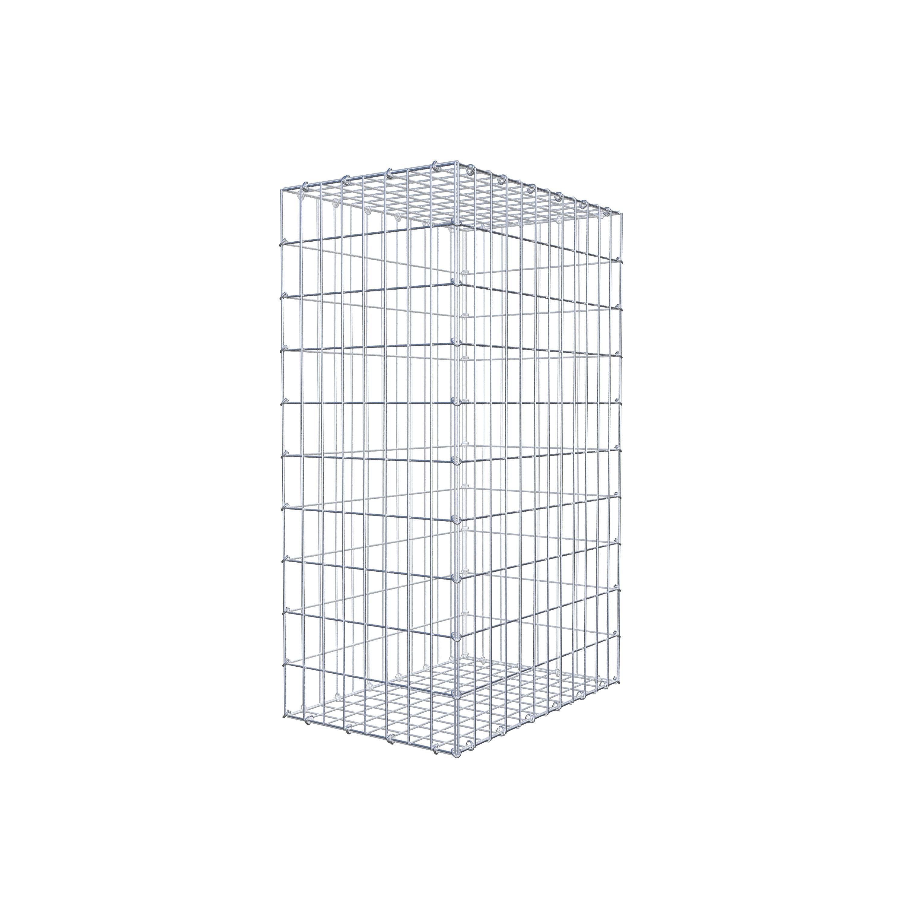 Gabion 100 cm x 60 cm x 40 cm (L x H x D), mesh size 5 cm x 10 cm, C-ring