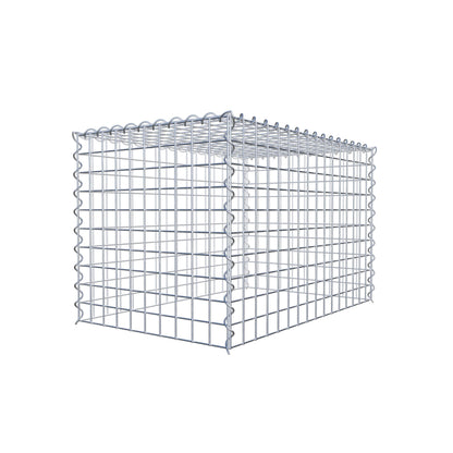 Grown-on gabion type 3 80 cm x 50 cm x 50 cm (L x H x D), mesh size 5 cm x 5 cm, spiral
