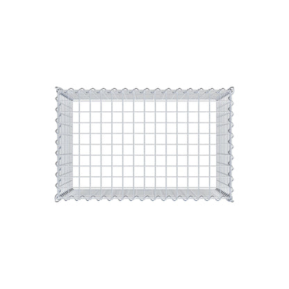 Grown-on gabion type 3 80 cm x 50 cm x 50 cm (L x H x D), mesh size 5 cm x 5 cm, spiral