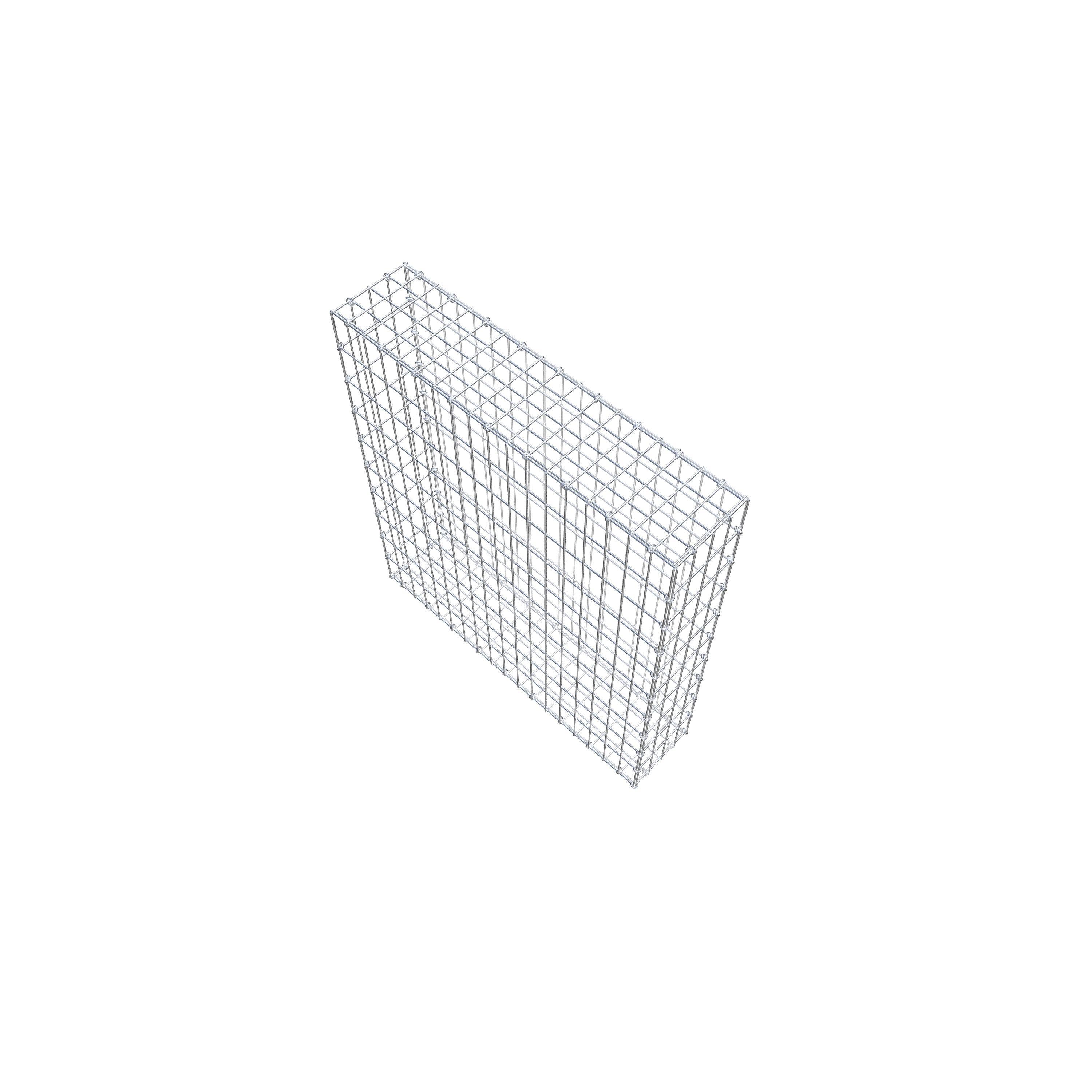 Gabion 100 cm x 90 cm x 20 cm (L x H x D), mesh size 5 cm x 10 cm, C-ring