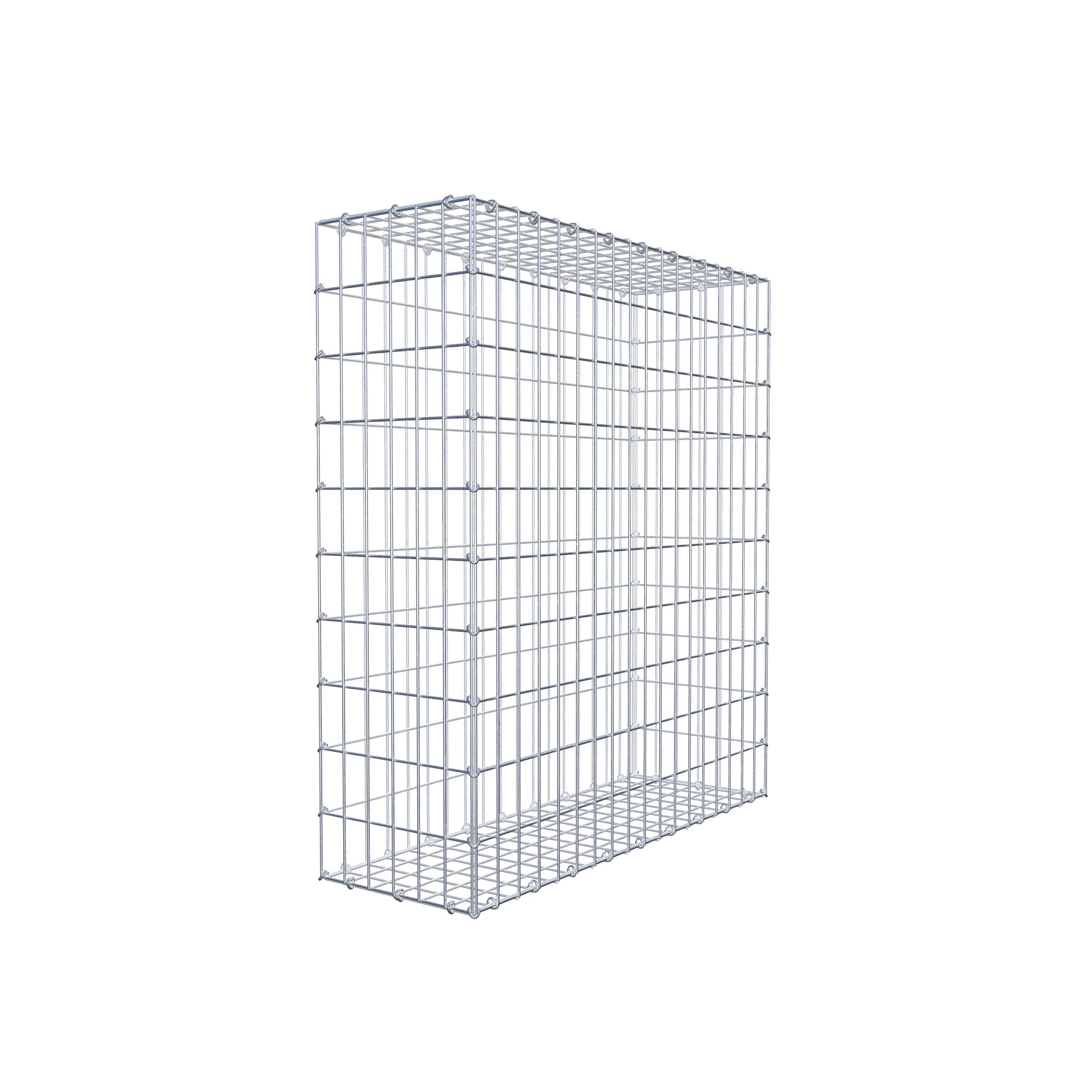 Gabion 100 cm x 90 cm x 30 cm (L x H x D), maskestørrelse 5 cm x 10 cm, C-ring