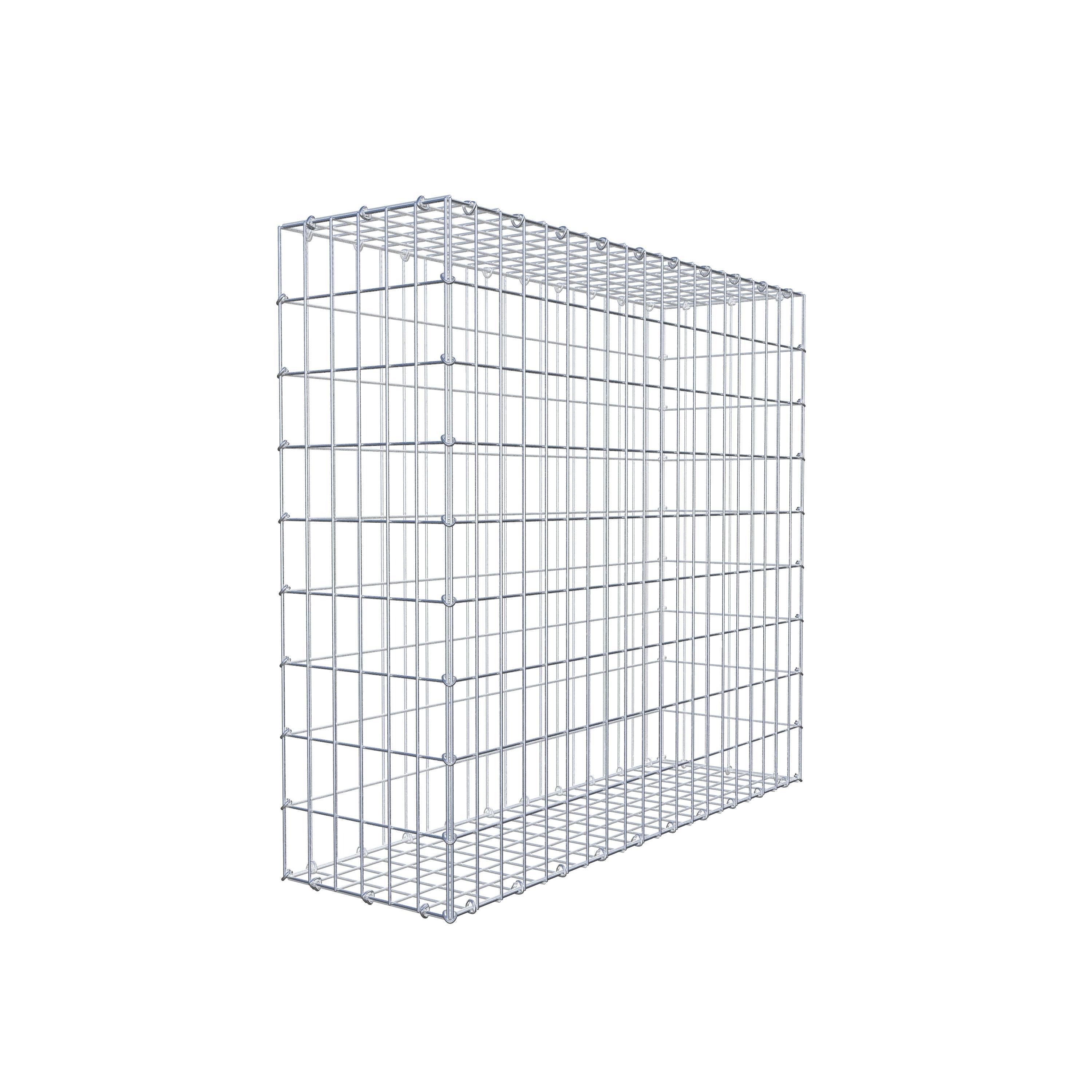 Gabion 100 cm x 90 cm x 30 cm (L x H x D), mesh size 5 cm x 10 cm, C-ring