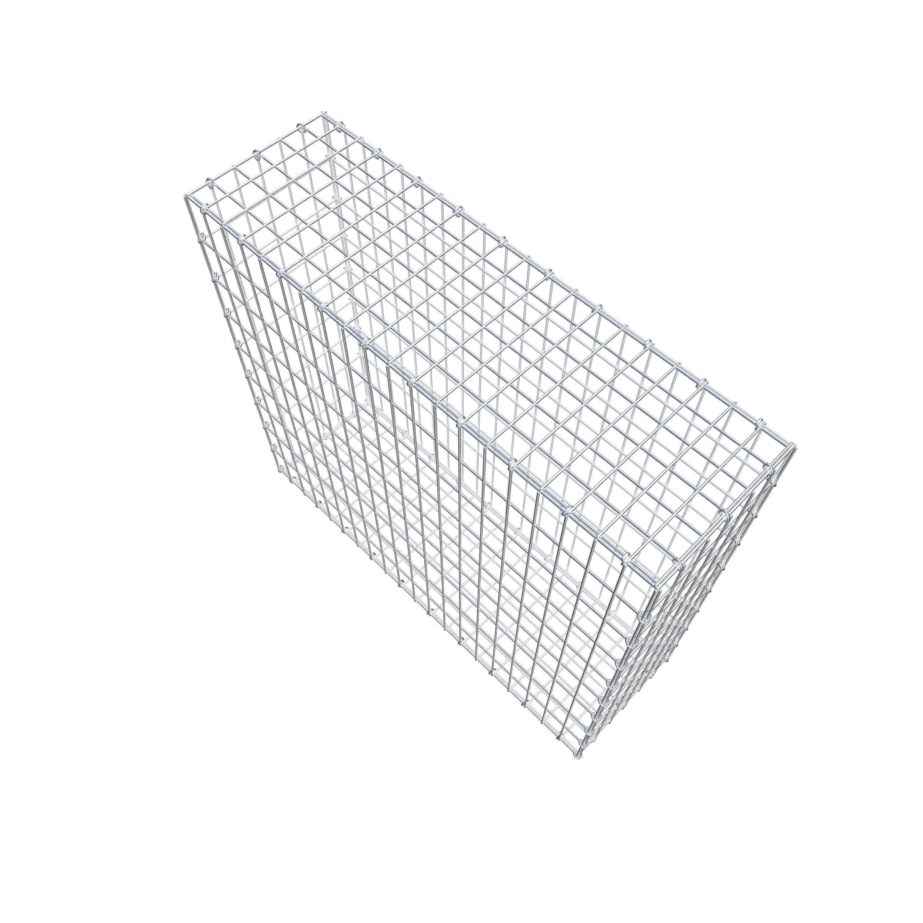 Gabion 100 cm x 90 cm x 30 cm (L x H x D), maskstorlek 5 cm x 10 cm, C-ring