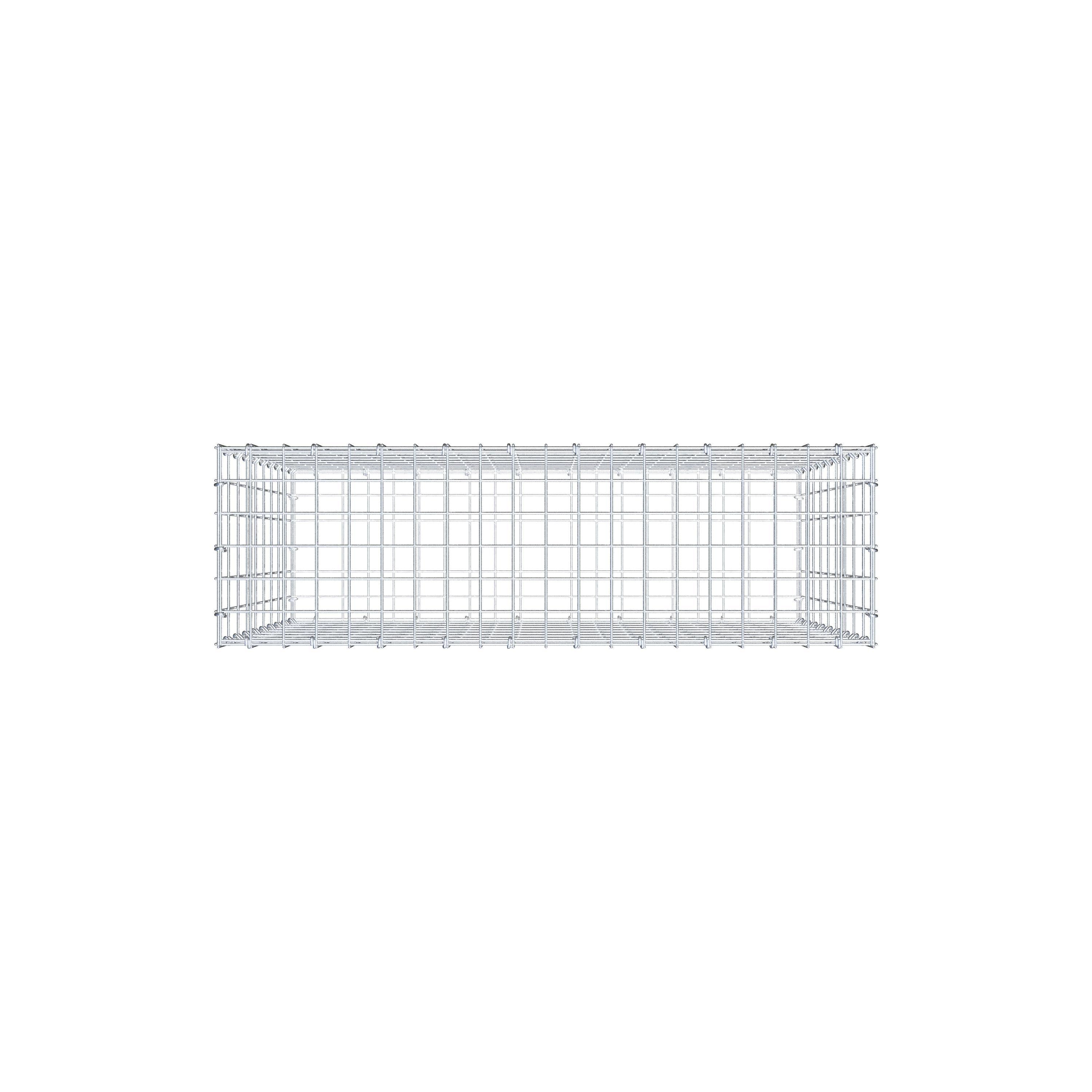 Gabion 100 cm x 90 cm x 30 cm (L x H x D), mesh size 5 cm x 10 cm, C-ring