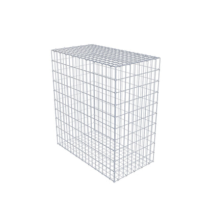Gabion 100 cm x 90 cm x 50 cm (L x H x D), maskstorlek 5 cm x 10 cm, C-ring