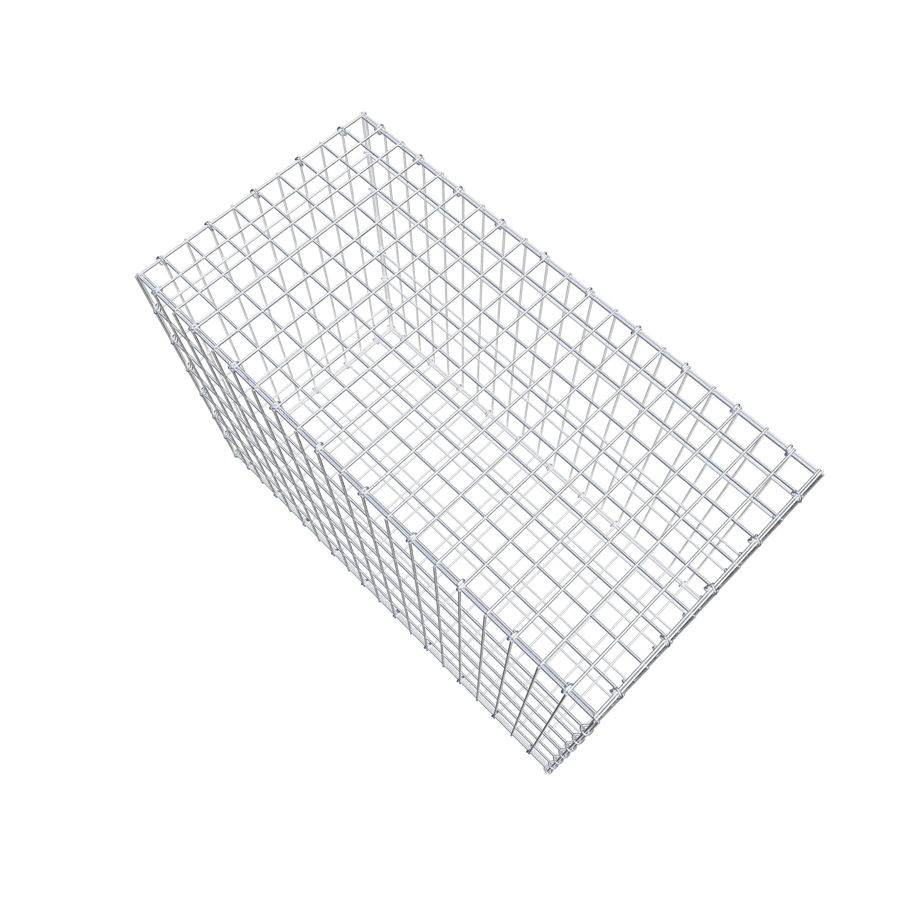 Gabion 100 cm x 70 cm x 50 cm (L x H x D), mesh size 5 cm x 10 cm, C-ring