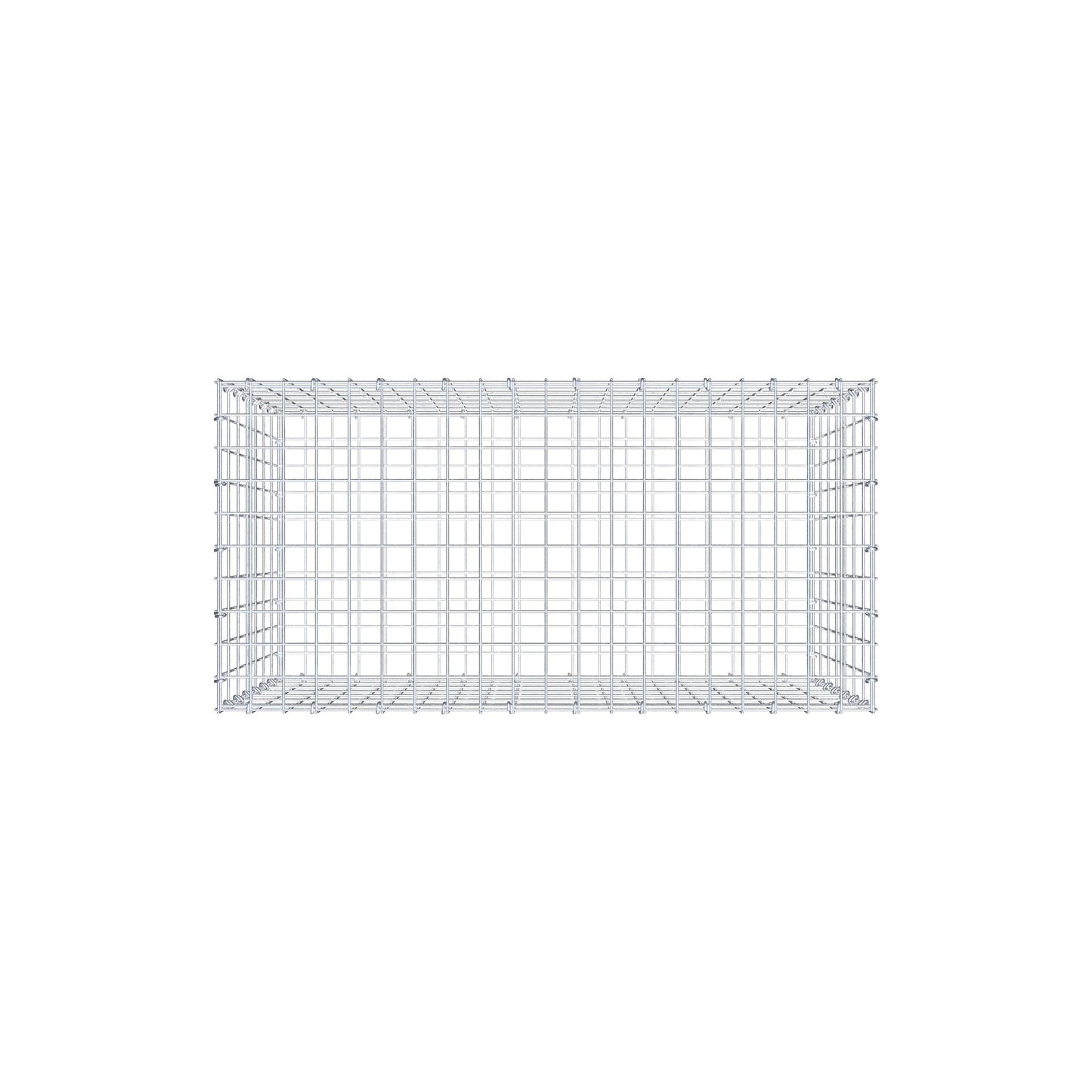 Gabion 100 cm x 70 cm x 50 cm (L x H x D), mesh size 5 cm x 10 cm, C-ring