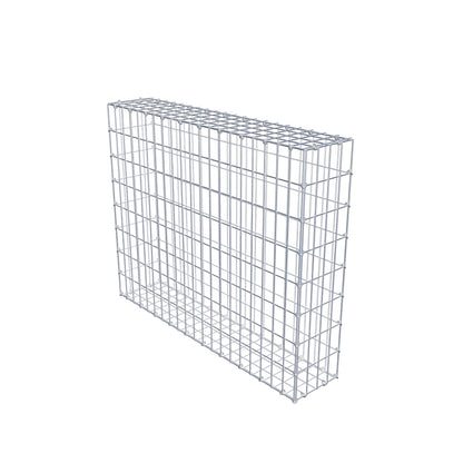 Gabion 100 cm x 80 cm x 20 cm (L x H x D), maskestørrelse 5 cm x 10 cm, C-ring