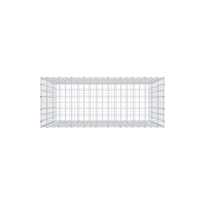 Gabion 100 cm x 100 cm x 40 cm (L x H x D), mesh size 5 cm x 10 cm, C-ring
