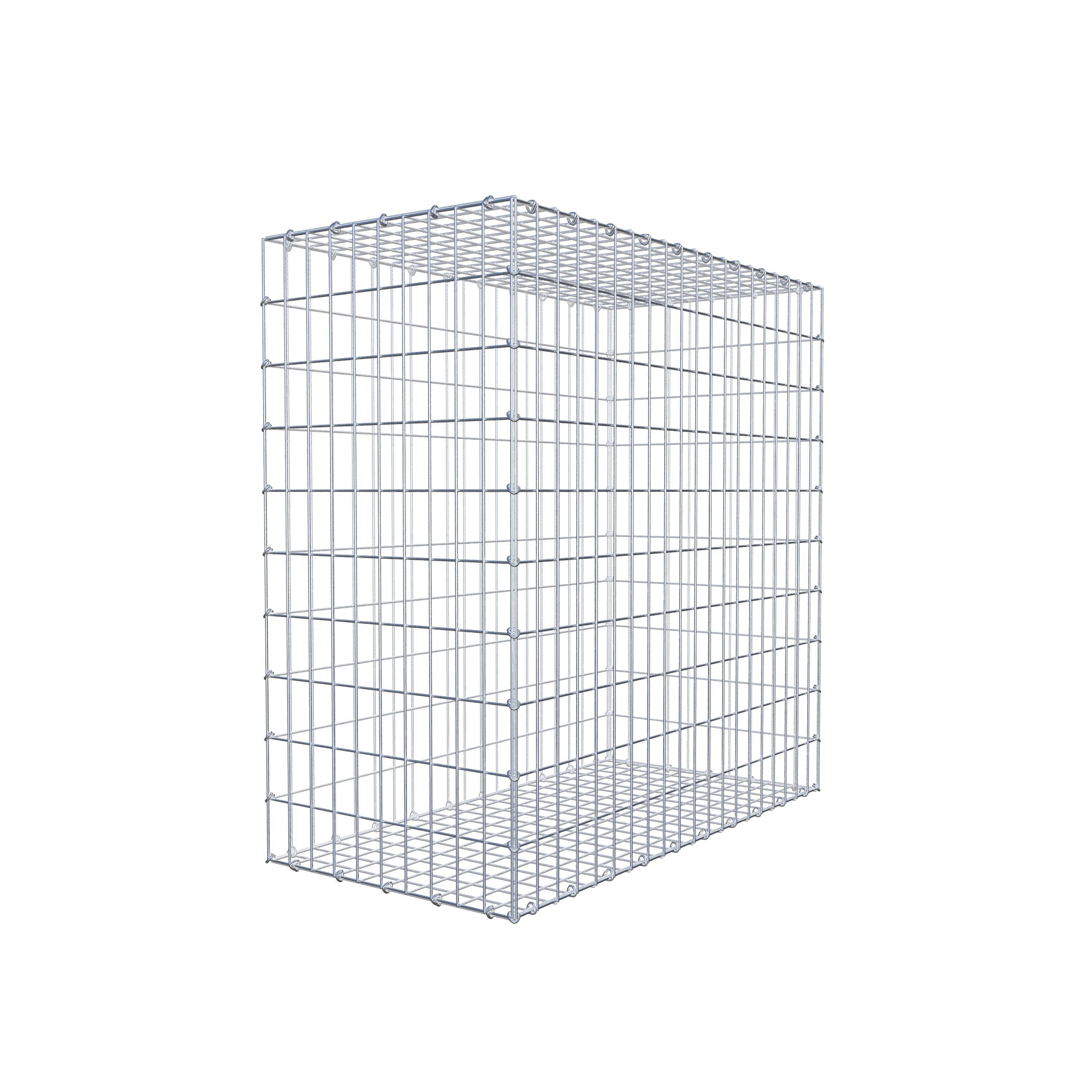 Gabion 100 cm x 100 cm x 50 cm (L x H x D), maskestørrelse 5 cm x 10 cm, C-ring