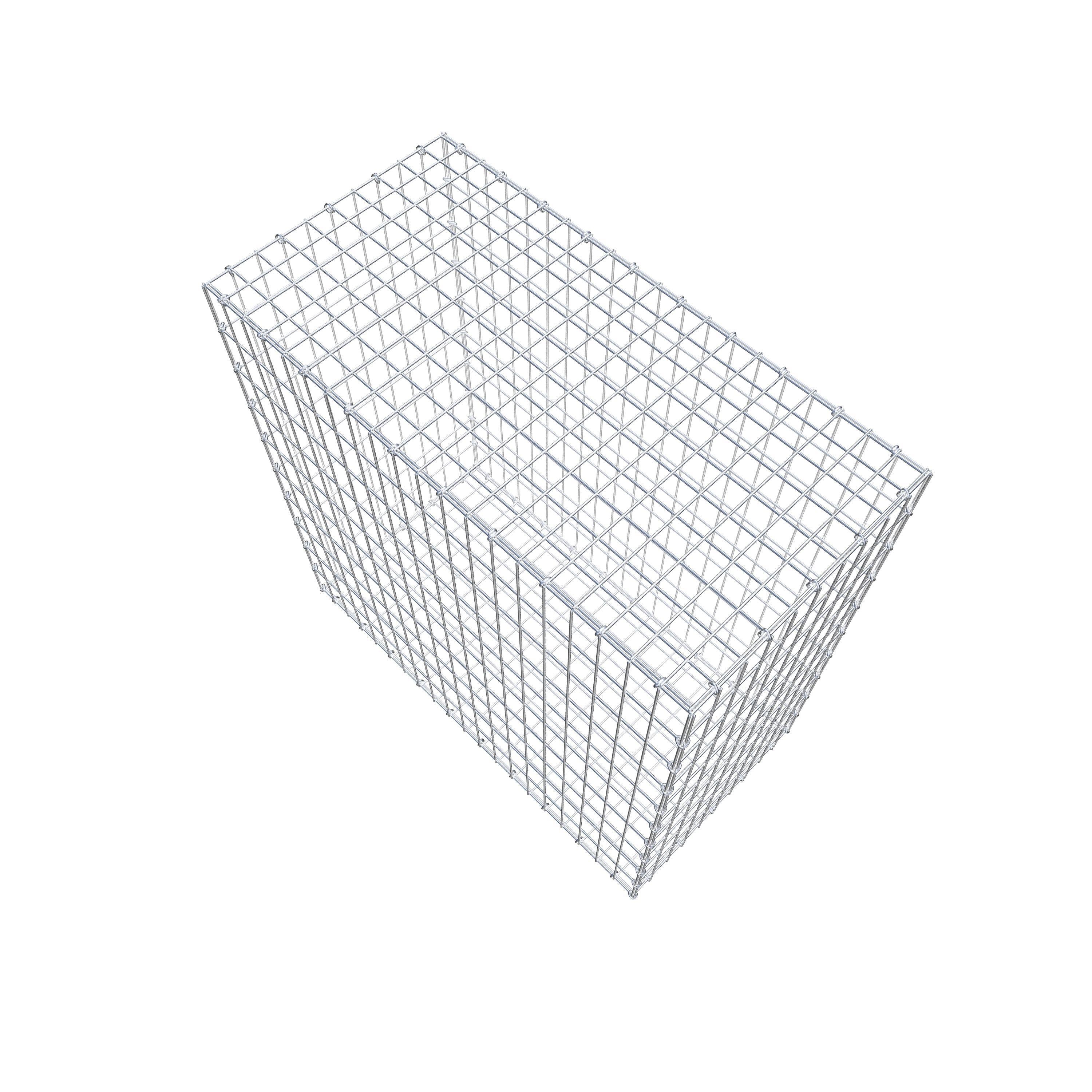 Gabion 100 cm x 100 cm x 50 cm (L x H x D), mesh size 5 cm x 10 cm, C-ring