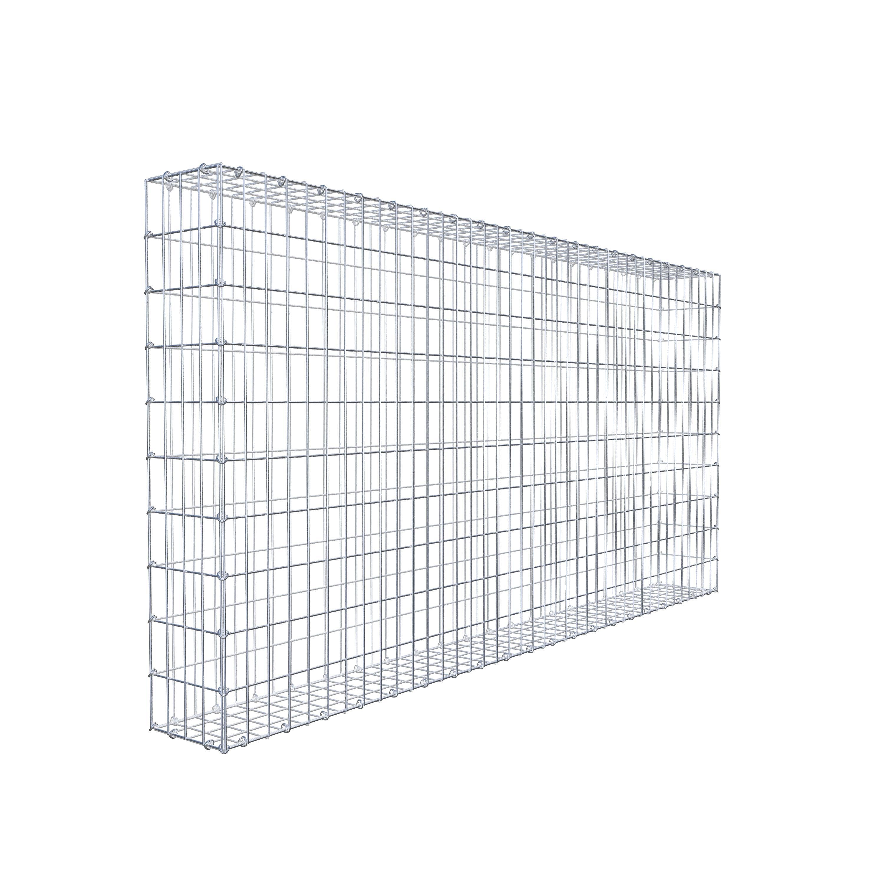 Gabion 200 cm x 100 cm x 20 cm (L x H x D), mesh size 5 cm x 10 cm, C-ring