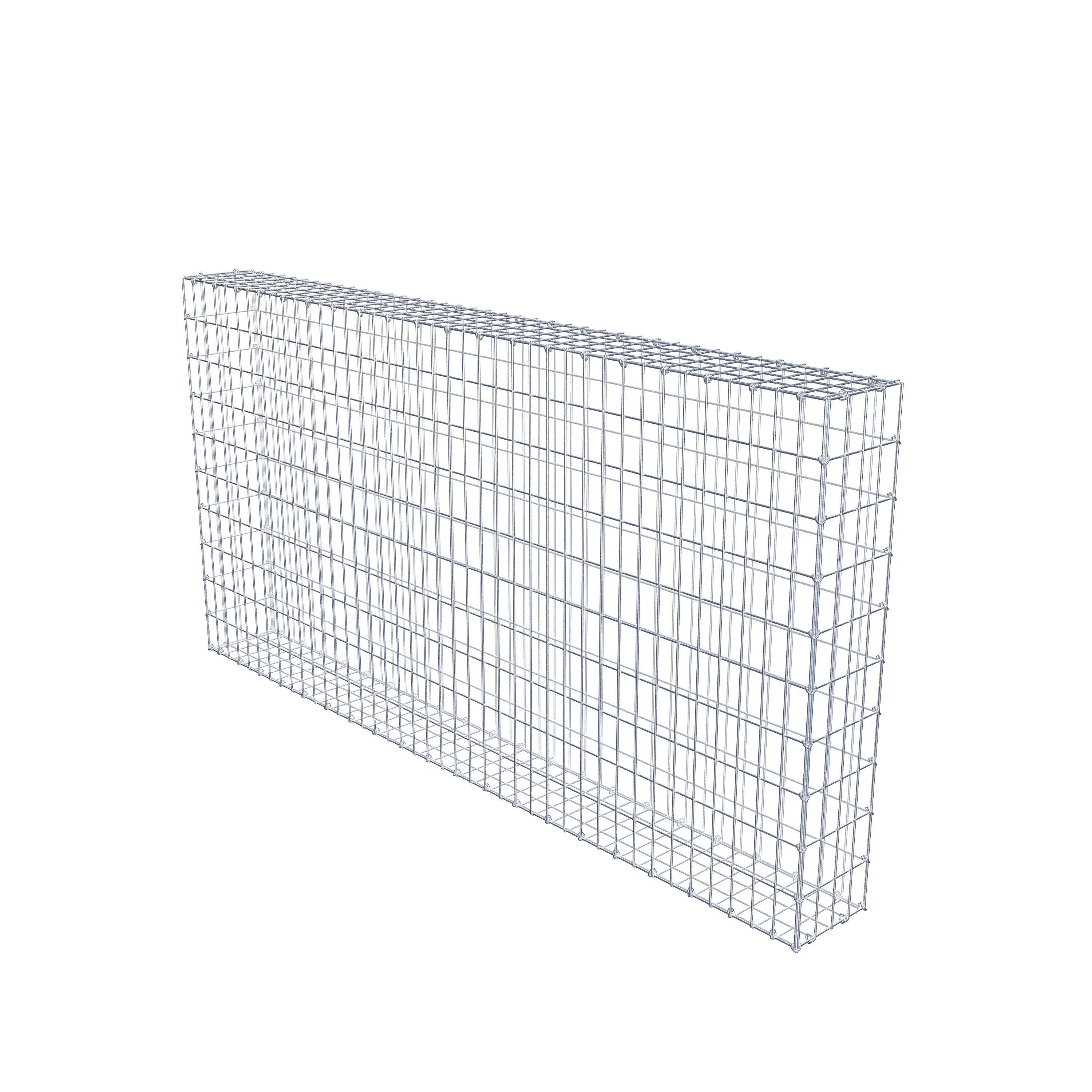 Gabion 200 cm x 100 cm x 20 cm (L x H x D), mesh size 5 cm x 10 cm, C-ring