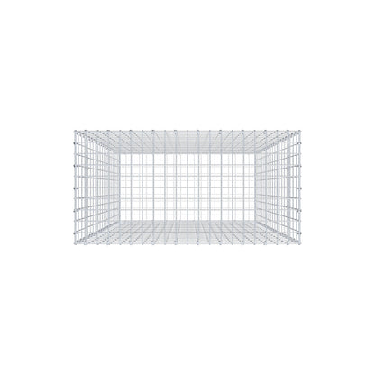Gabião 200 cm x 100 cm x 50 cm (C x A x P), malhagem 5 cm x 10 cm, anel C