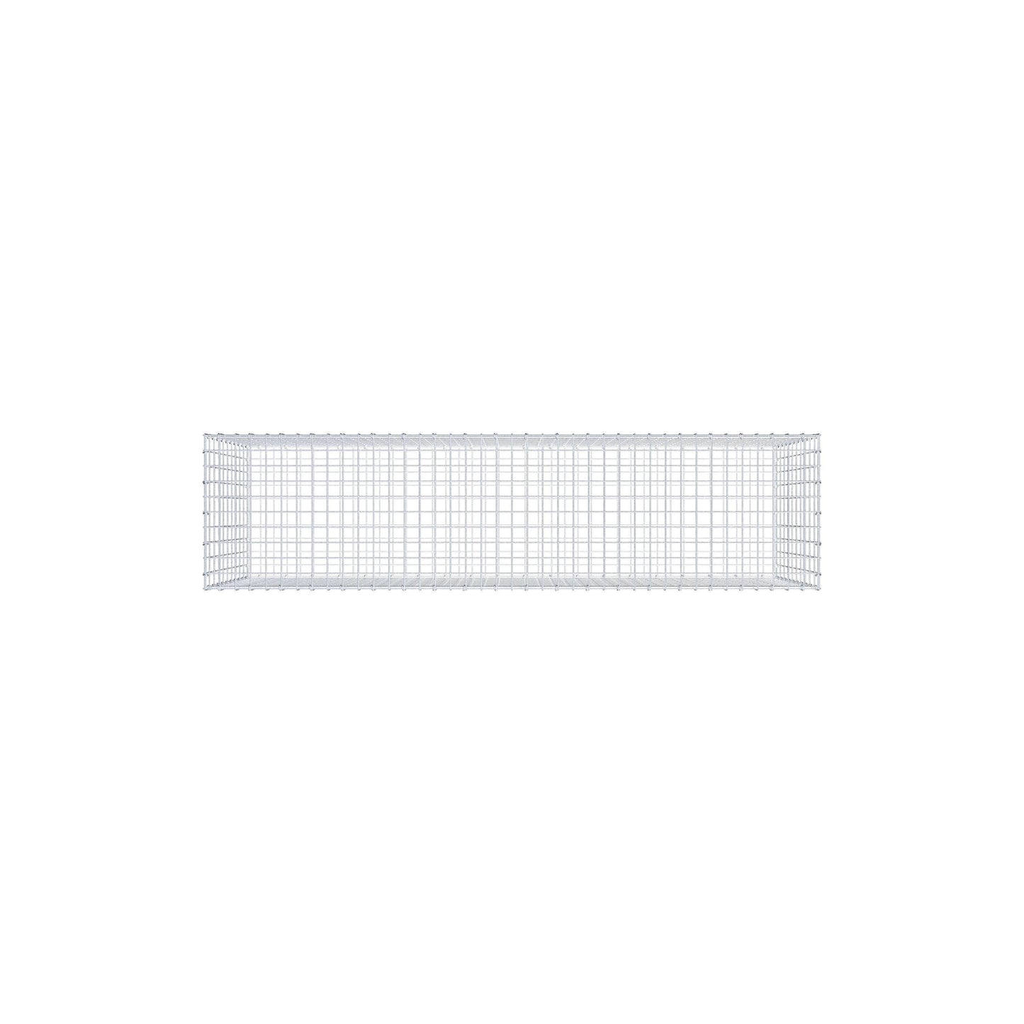 Gabião 200 cm x 100 cm x 50 cm (C x A x P), malhagem 5 cm x 10 cm, anel C