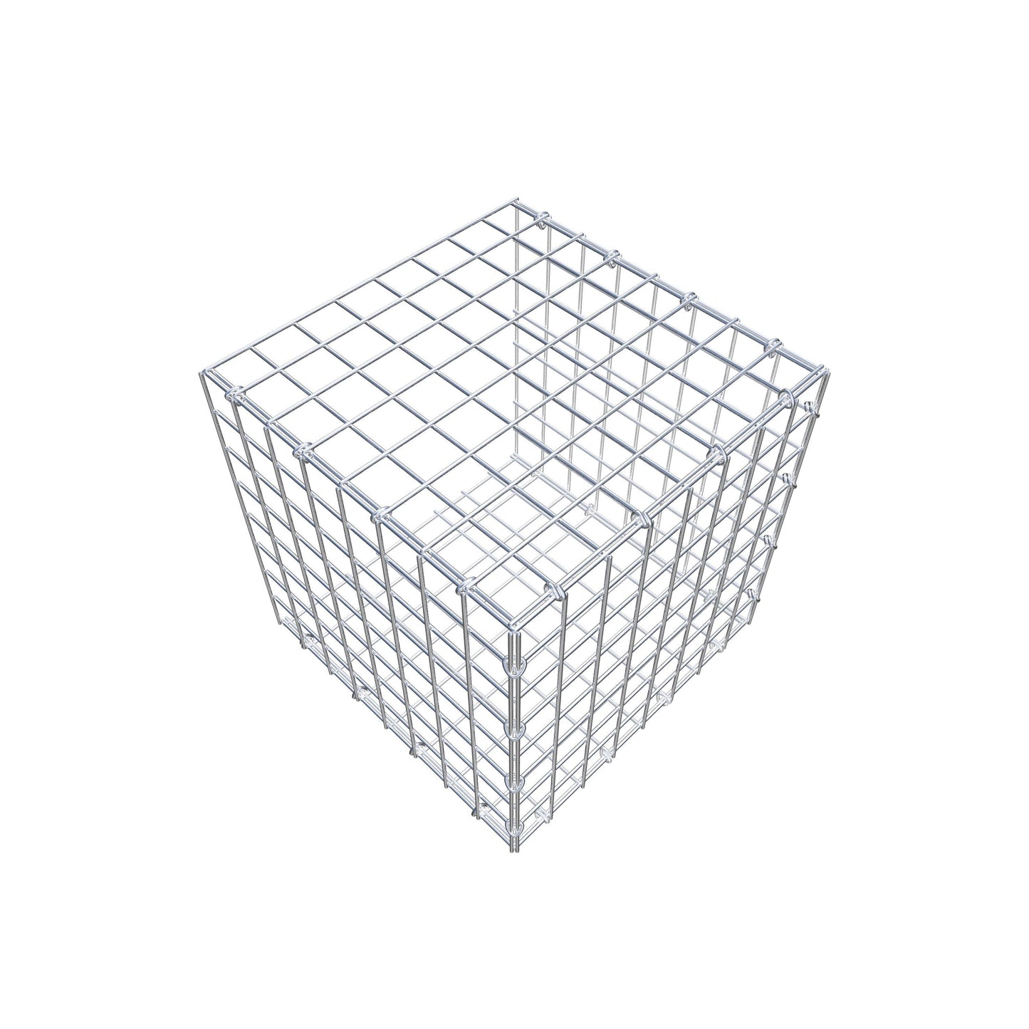 Anbaugabione Typ 2 40 cm x 40 cm x 40 cm (L x H x T), Maschenweite 5 cm x 5 cm, C-Ring