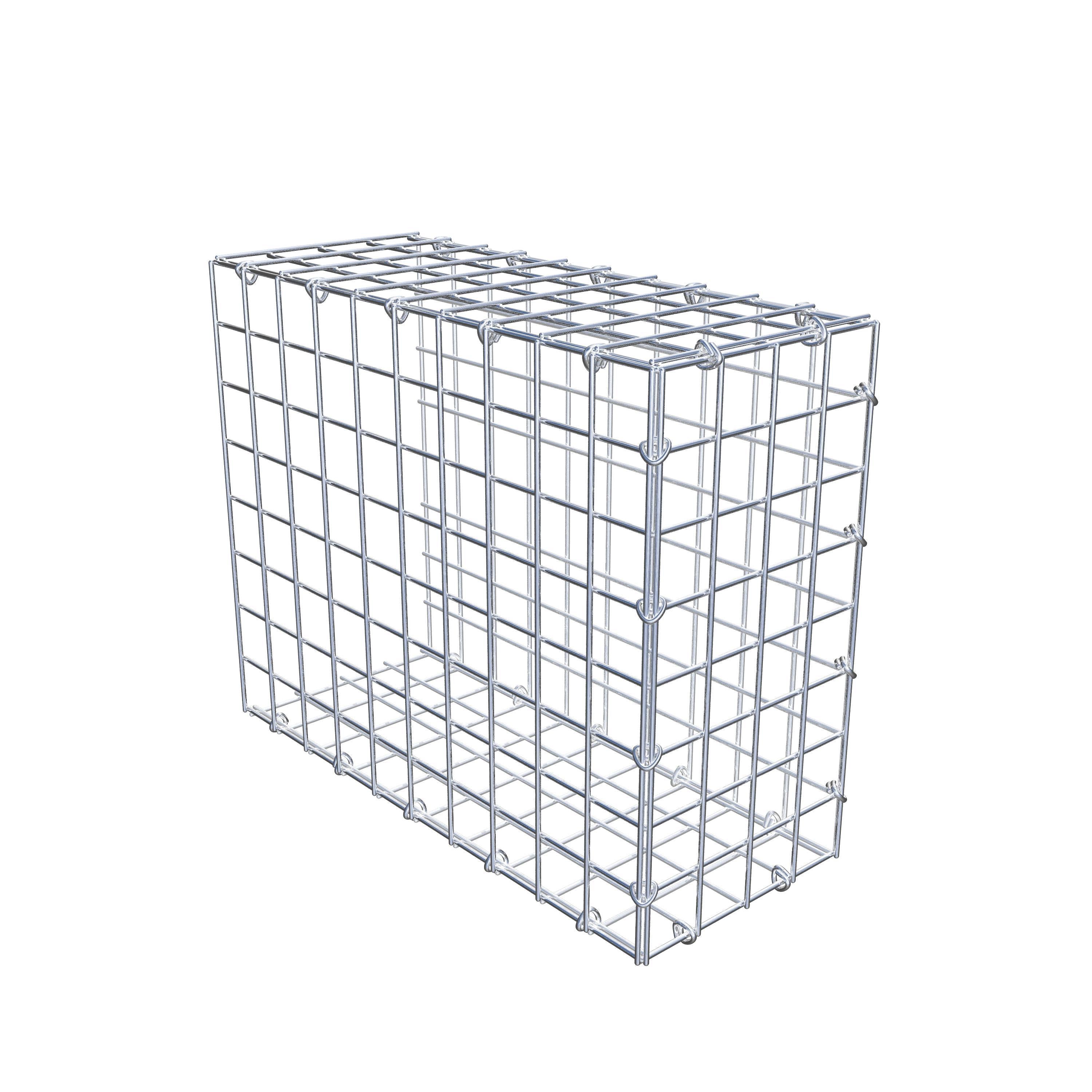 Mounted gabion type 2 50 cm x 40 cm x 20 cm (L x H x D), mesh size 5 cm x 5 cm, C-ring