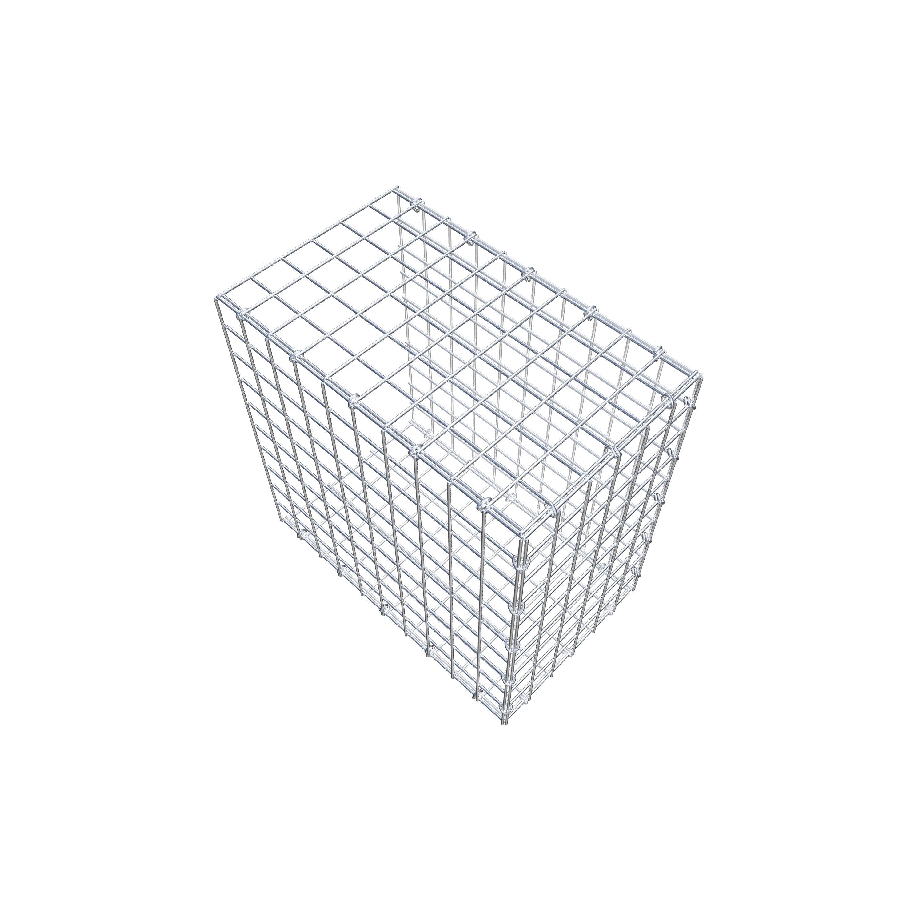 Mounted gabion type 2 50 cm x 50 cm x 30 cm (L x H x D), mesh size 5 cm x 5 cm, C-ring