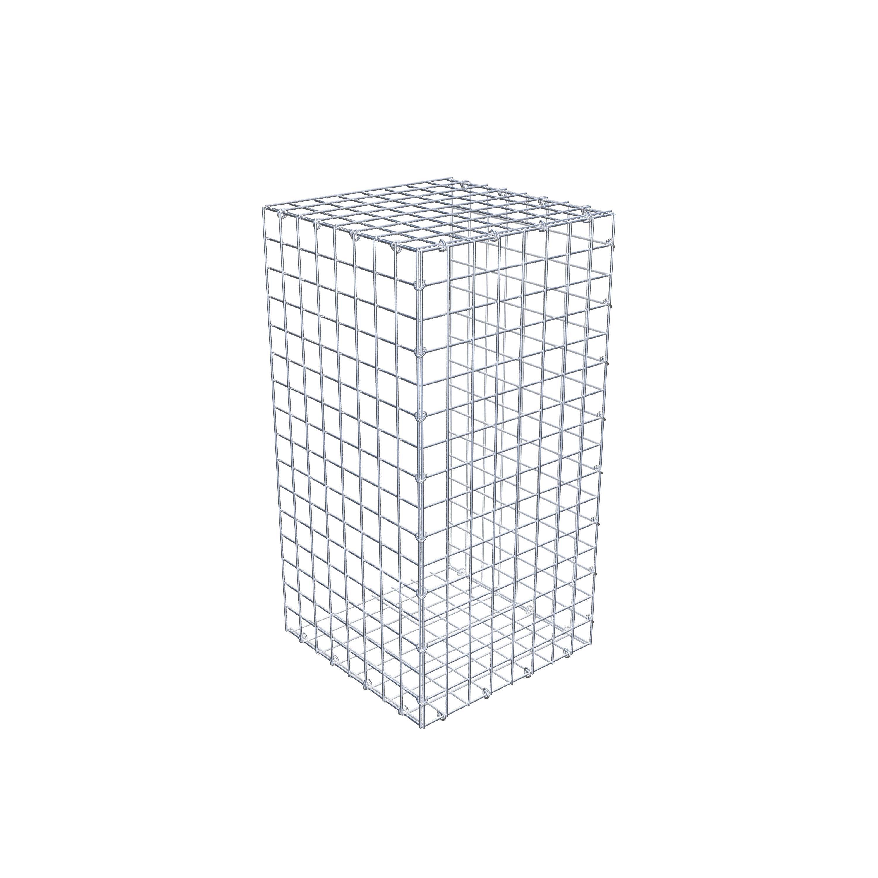 Pila adicional tipo 2 80 cm x 40 cm x 40 cm (L x A x P), malla 5 cm x 5 cm, anillo en C