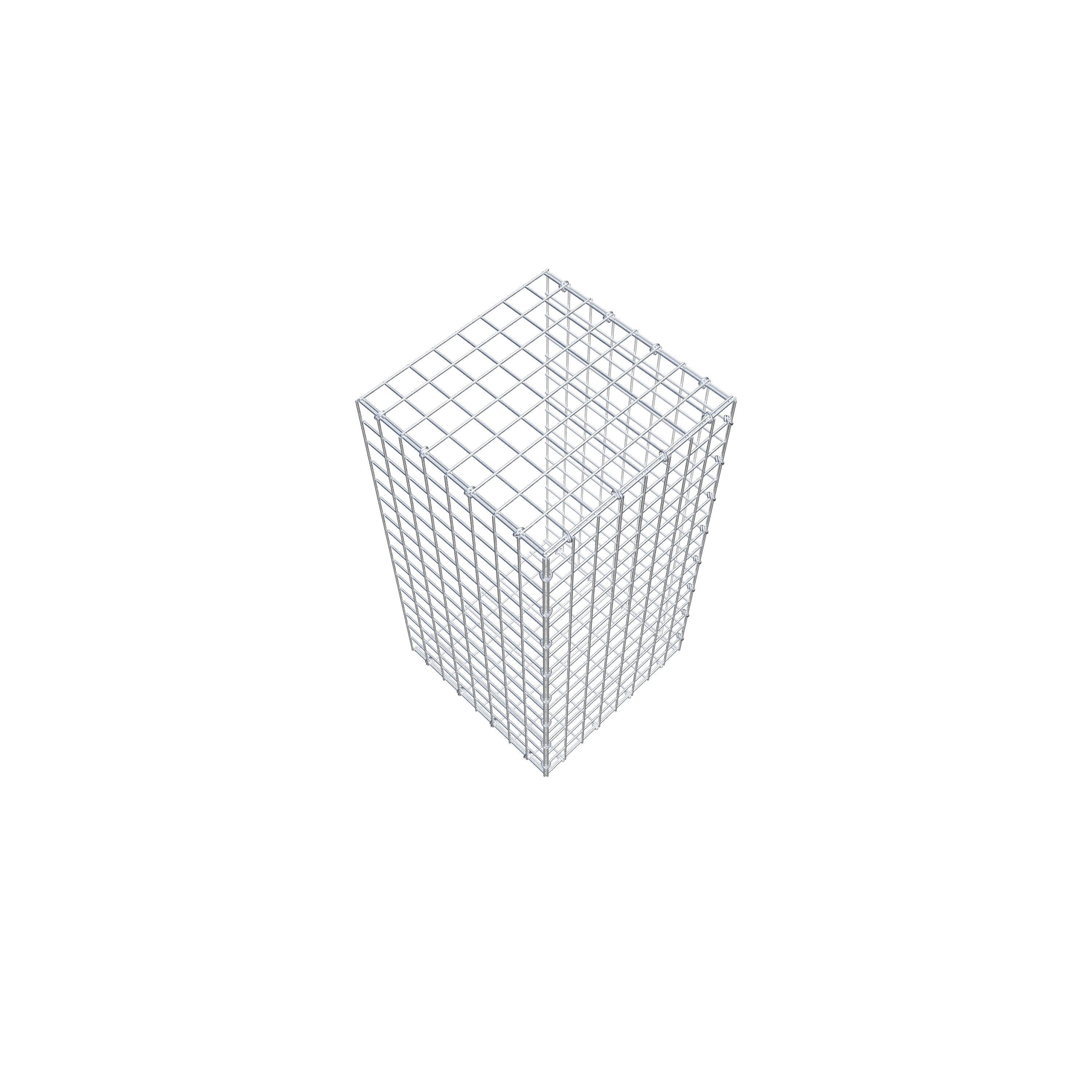 Pila adicional tipo 2 80 cm x 40 cm x 40 cm (L x A x P), malla 5 cm x 5 cm, anillo en C