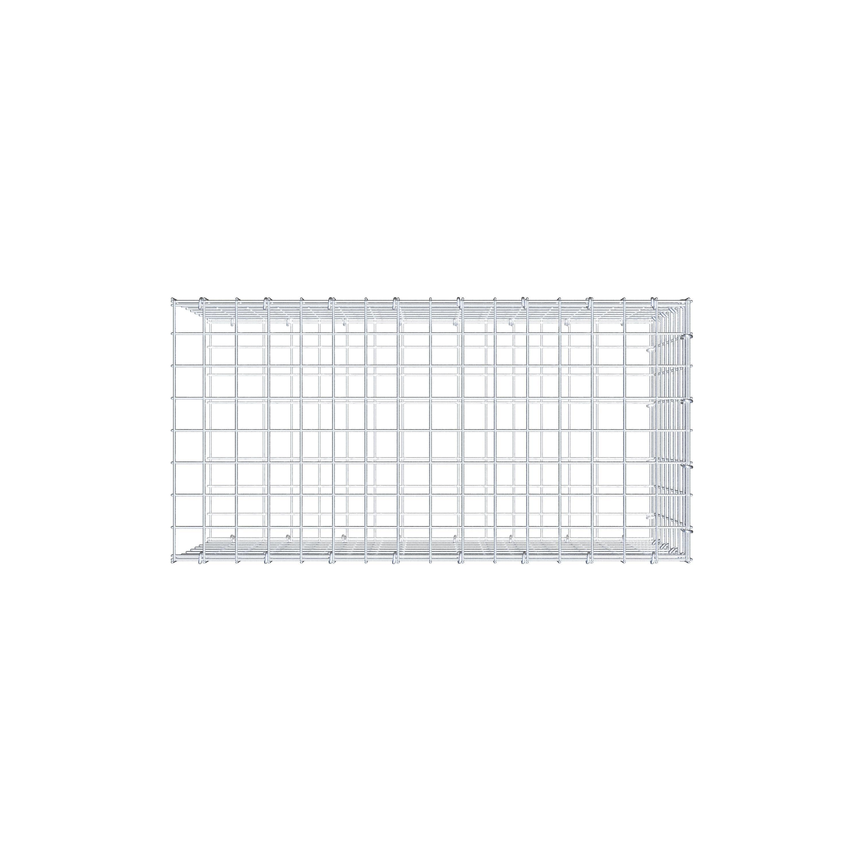 Pila adicional tipo 2 80 cm x 40 cm x 40 cm (L x A x P), malla 5 cm x 5 cm, anillo en C