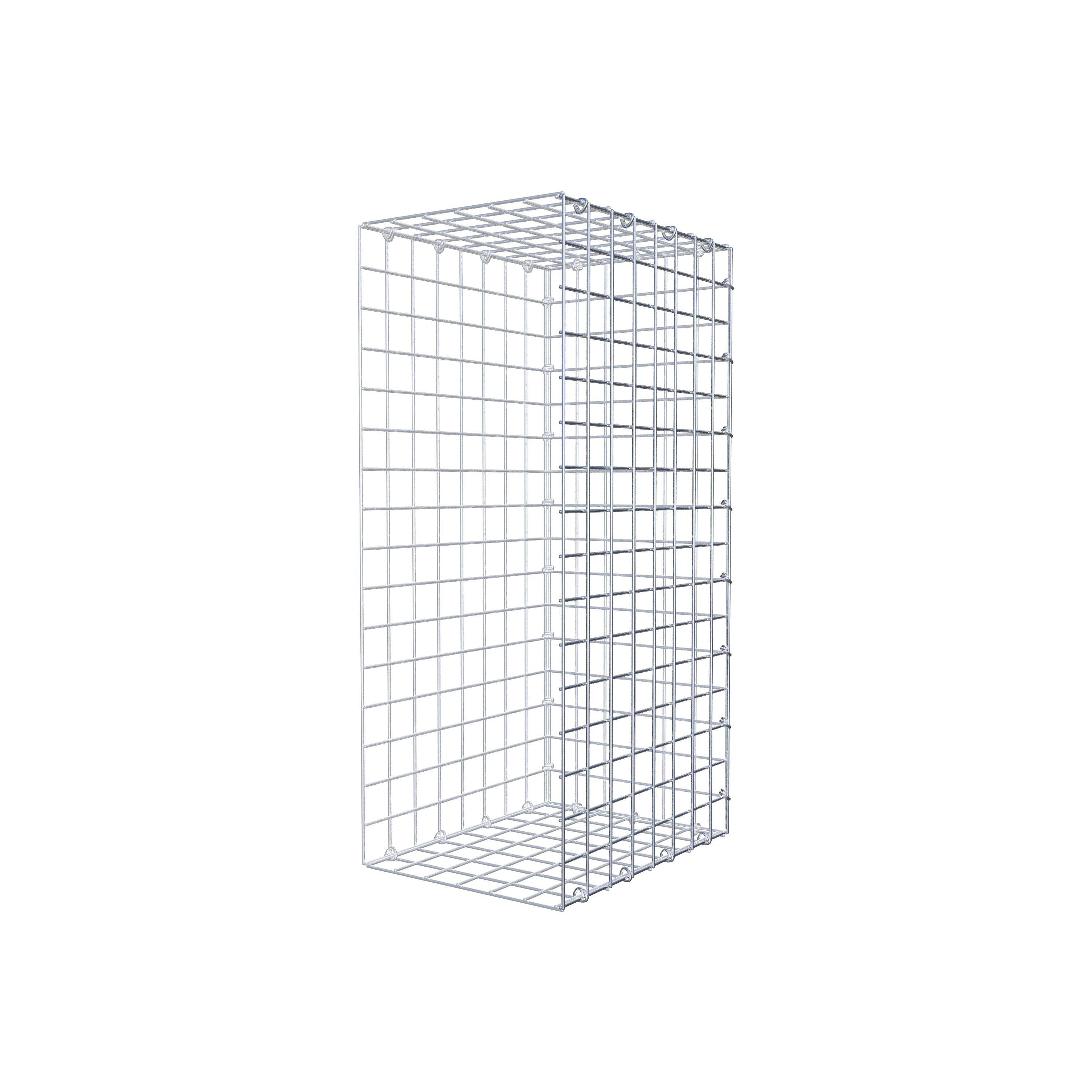 Mounted gabion type 2 80 cm x 40 cm x 30 cm (L x H x D), mesh size 5 cm x 5 cm, C-ring