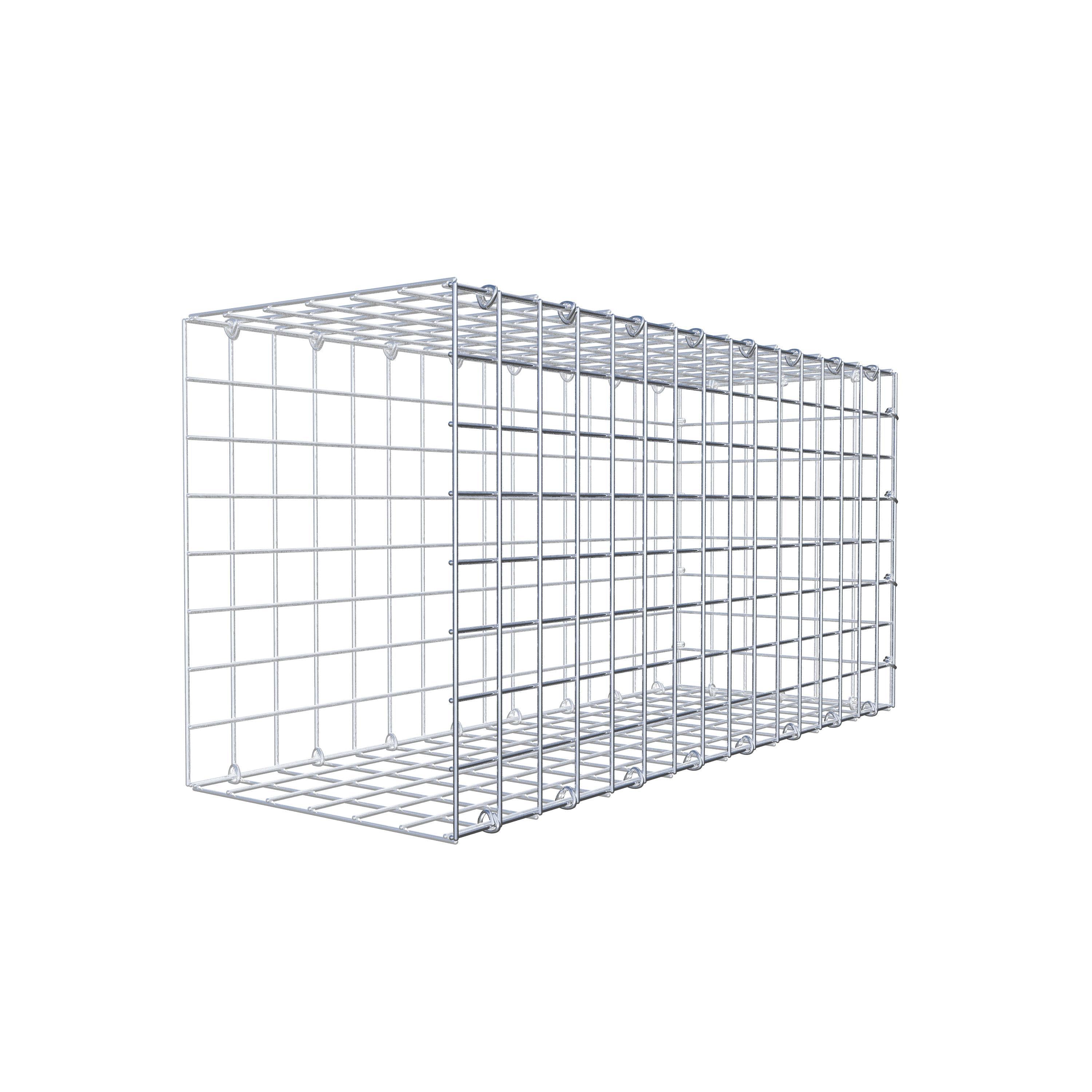 Mounted gabion type 2 80 cm x 40 cm x 30 cm (L x H x D), mesh size 5 cm x 5 cm, C-ring