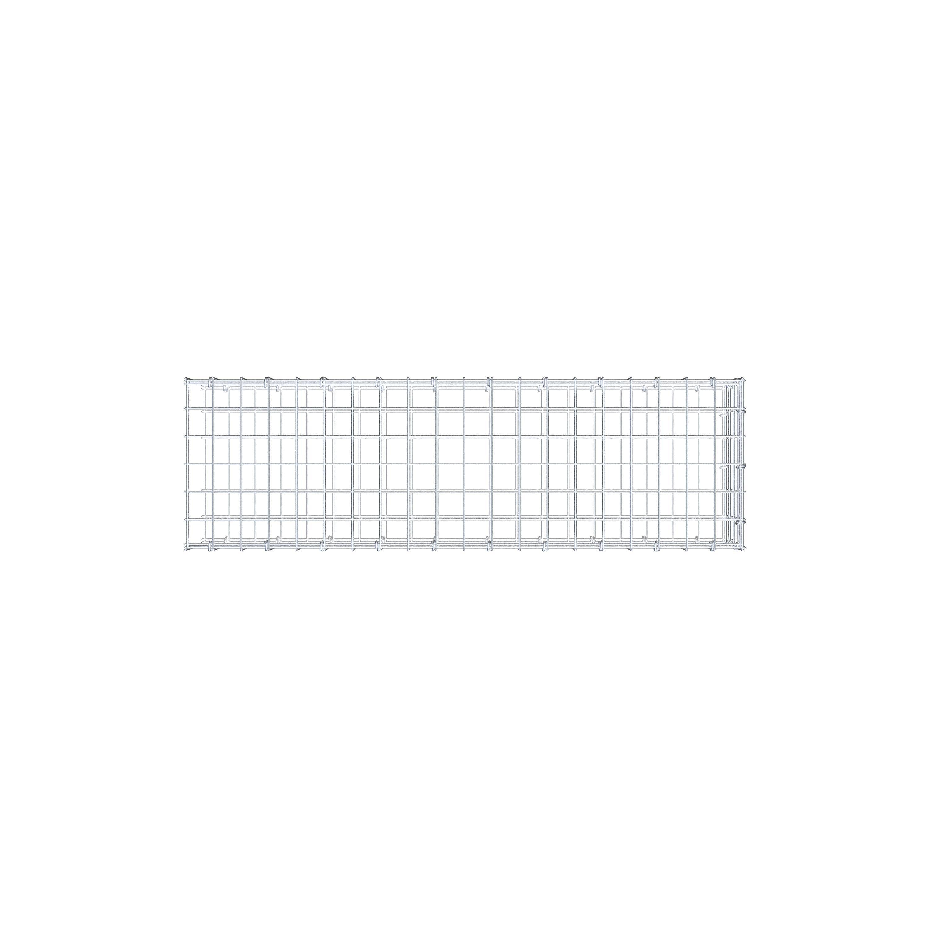 Gabião Tipo 2 100 cm x 20 cm x 30 cm (C x A x P), malhagem 5 cm x 5 cm, anel C