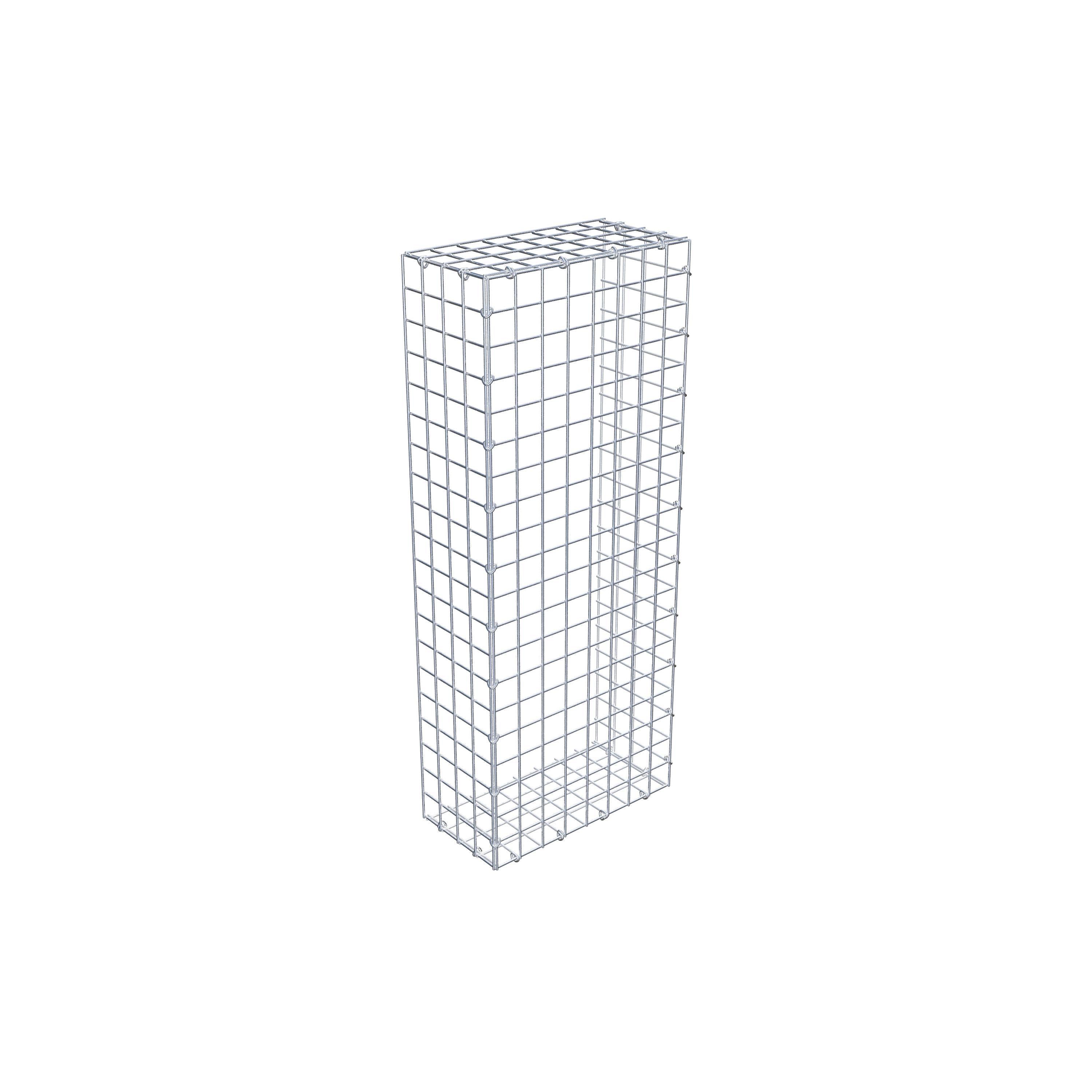 Mounted gabion type 2 100 cm x 20 cm x 40 cm (L x H x D), mesh size 5 cm x 5 cm, C-ring