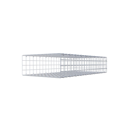 Mounted gabion type 2 100 cm x 20 cm x 50 cm (L x H x D), mesh size 5 cm x 5 cm, C-ring