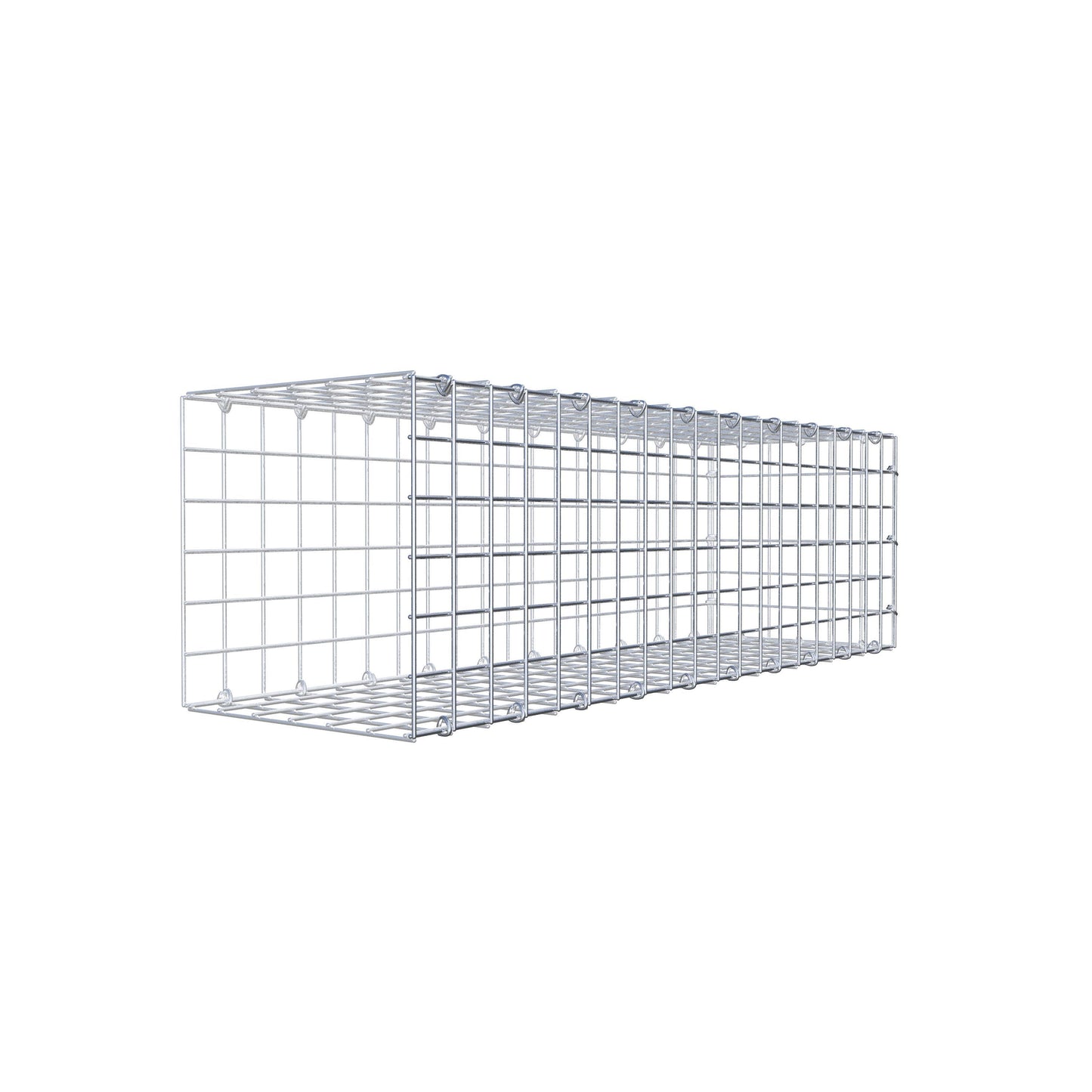 Gavión adicional tipo 2 100 cm x 30 cm x 30 cm (L x A x P), malla 5 cm x 5 cm, anillo en C