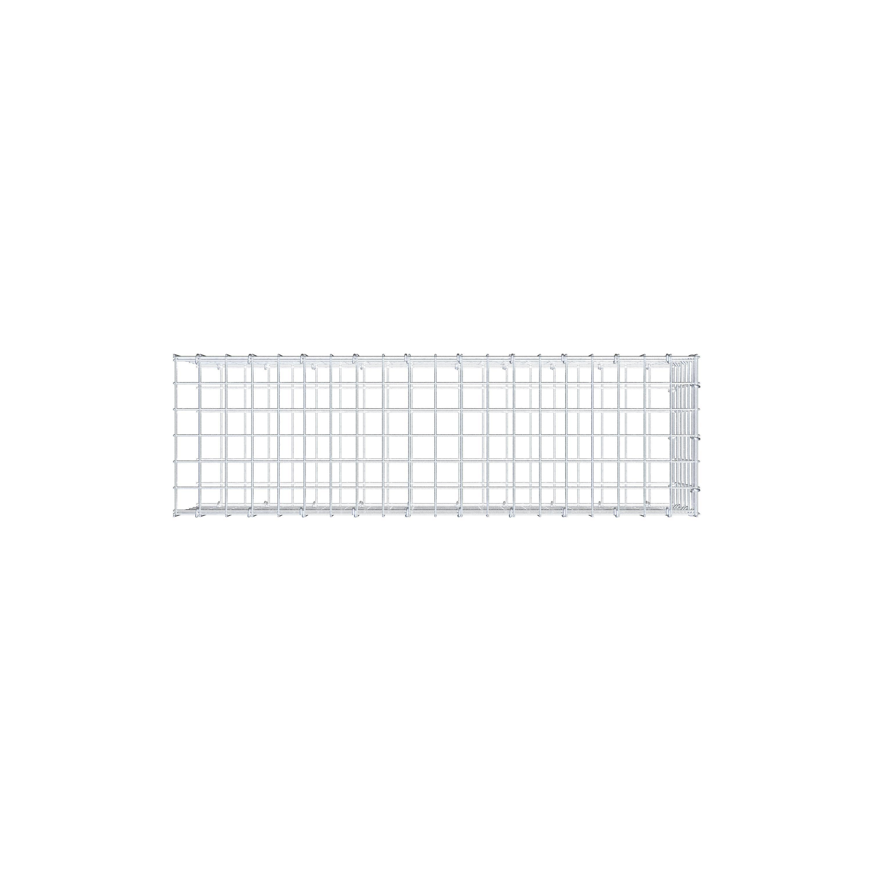Extra gabion typ 2 100 cm x 30 cm x 30 cm (L x H x D), maskstorlek 5 cm x 5 cm, C-ring