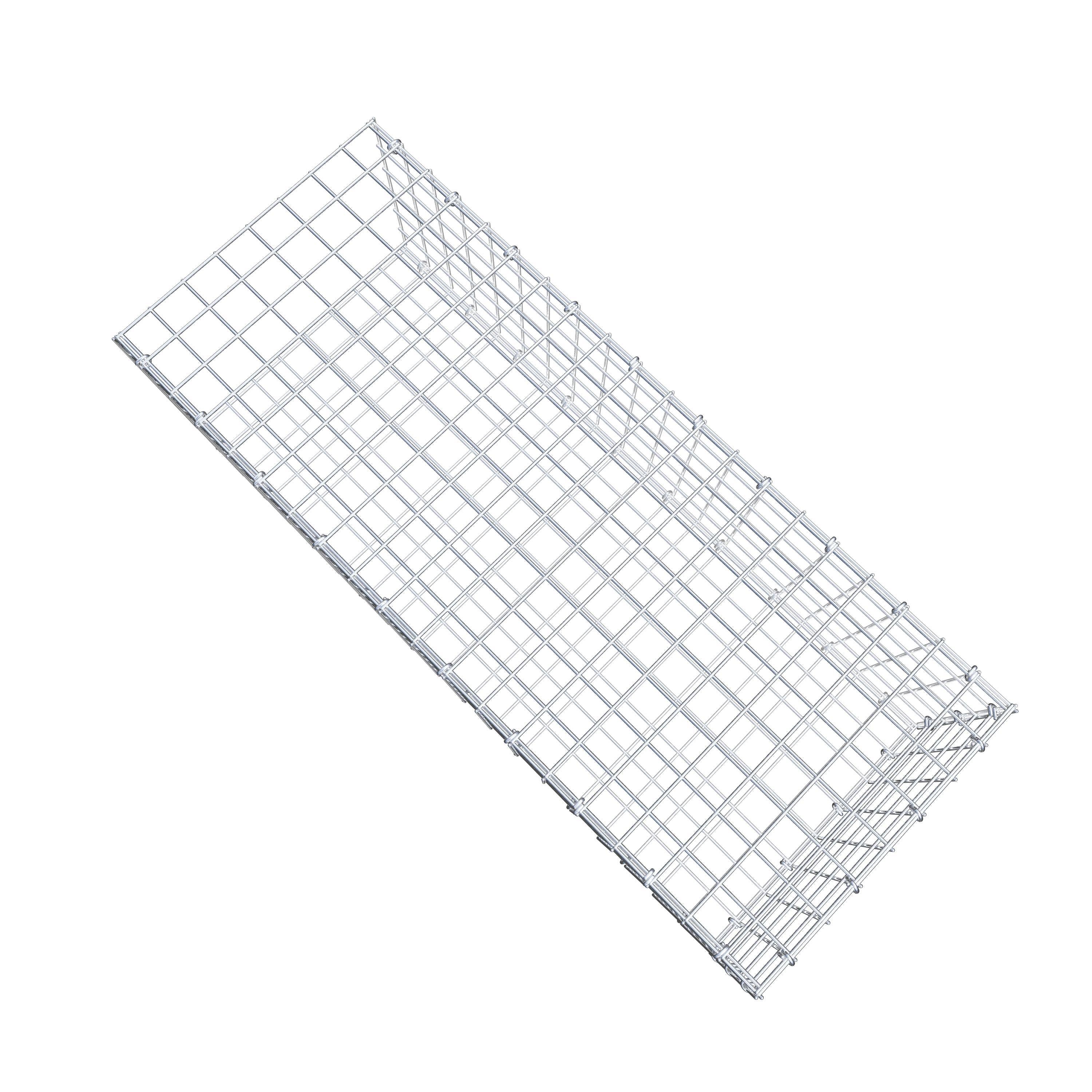 Mounted gabion type 2 100 cm x 30 cm x 40 cm (L x H x D), mesh size 5 cm x 5 cm, C-ring