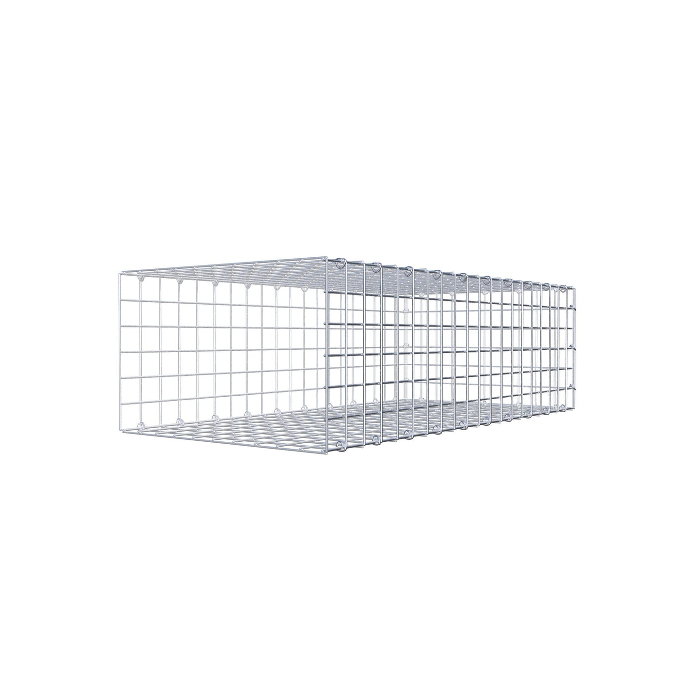 Gavión acoplable tipo 2 100 cm x 30 cm x 50 cm (L x A x P), malla 5 cm x 5 cm, anillo en C